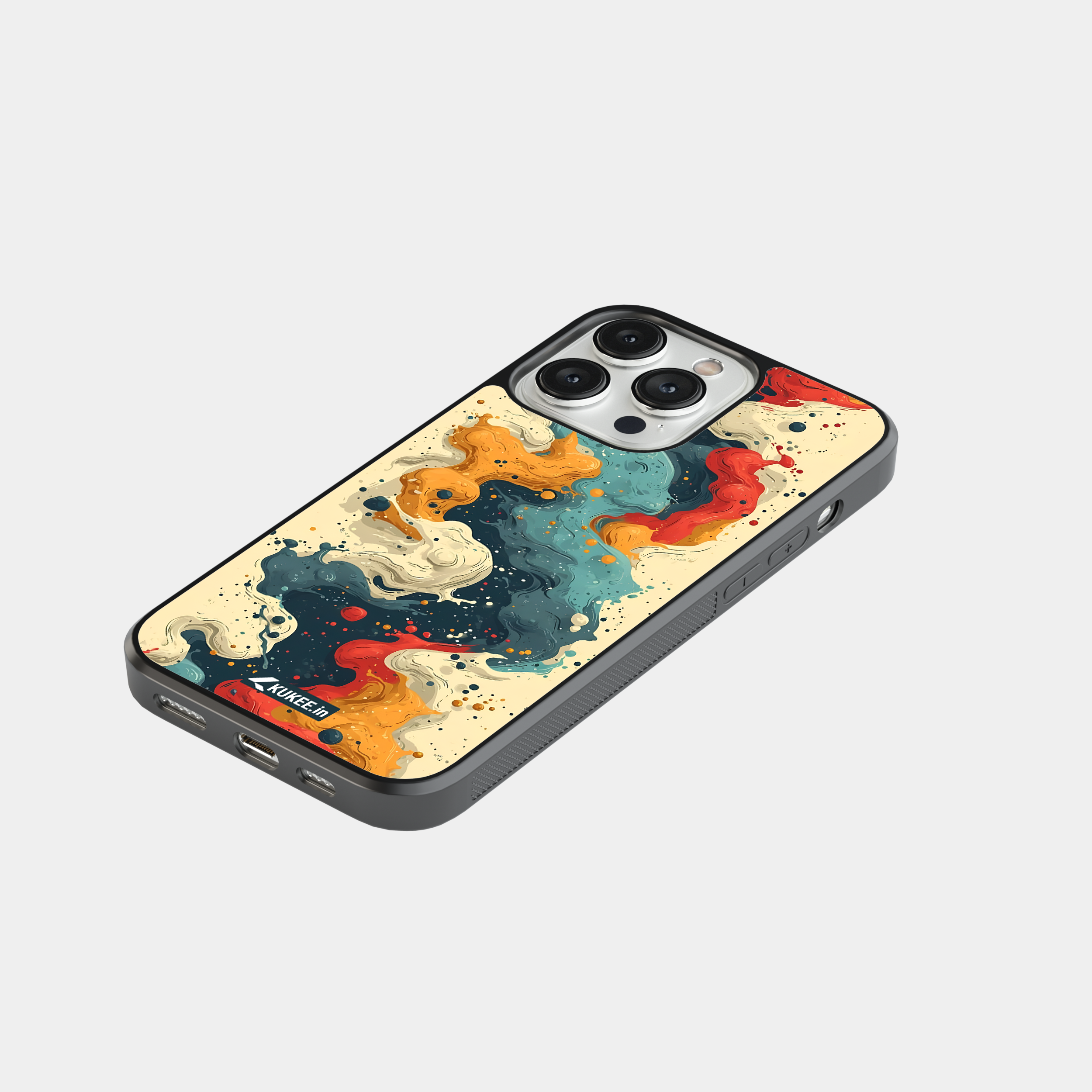 Dynamic Flowing Design Mobile Cover - Multi-Colored Abstract