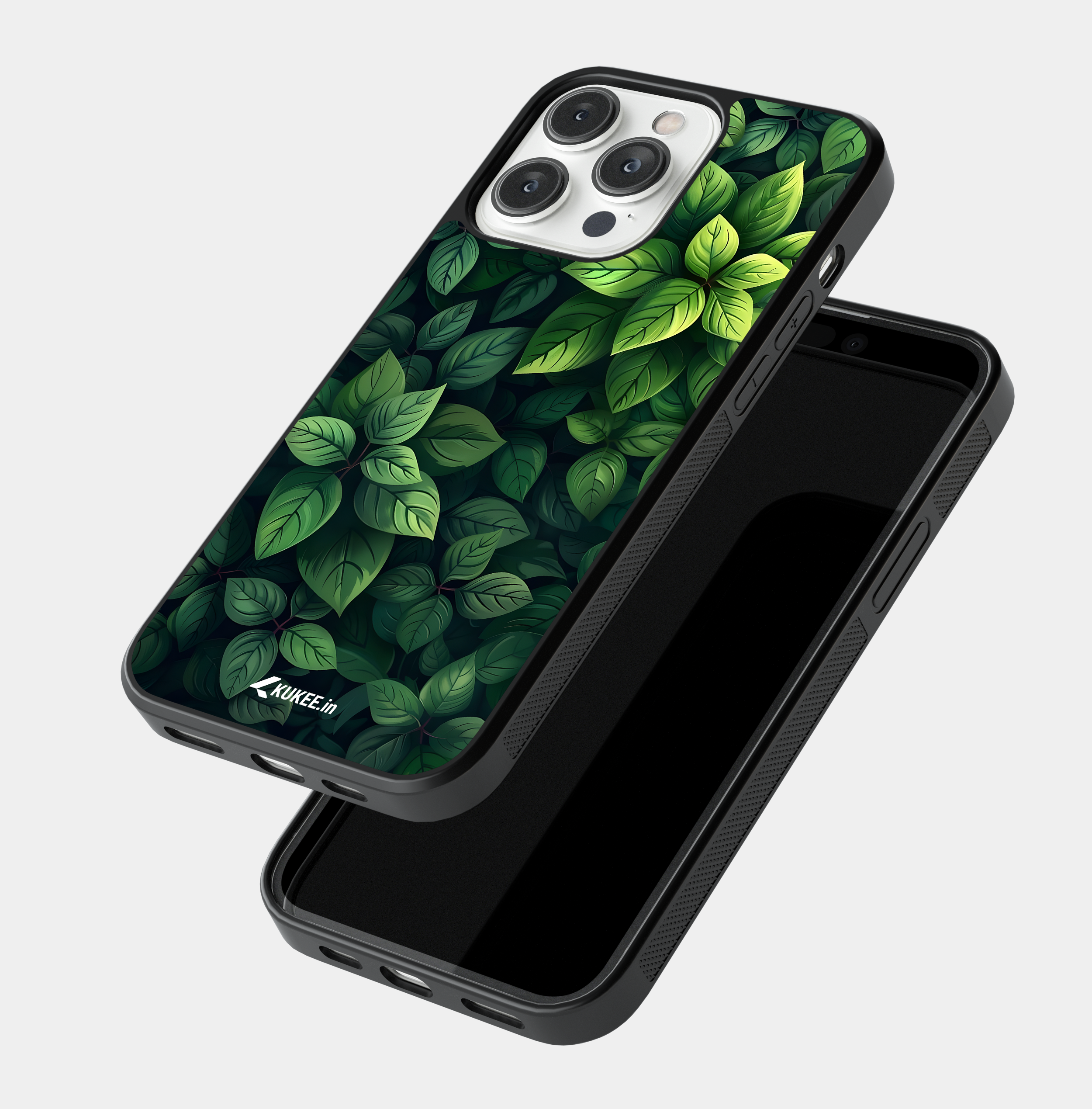 Lush Green Leaf Mobile Case - Detailed Botanical Design