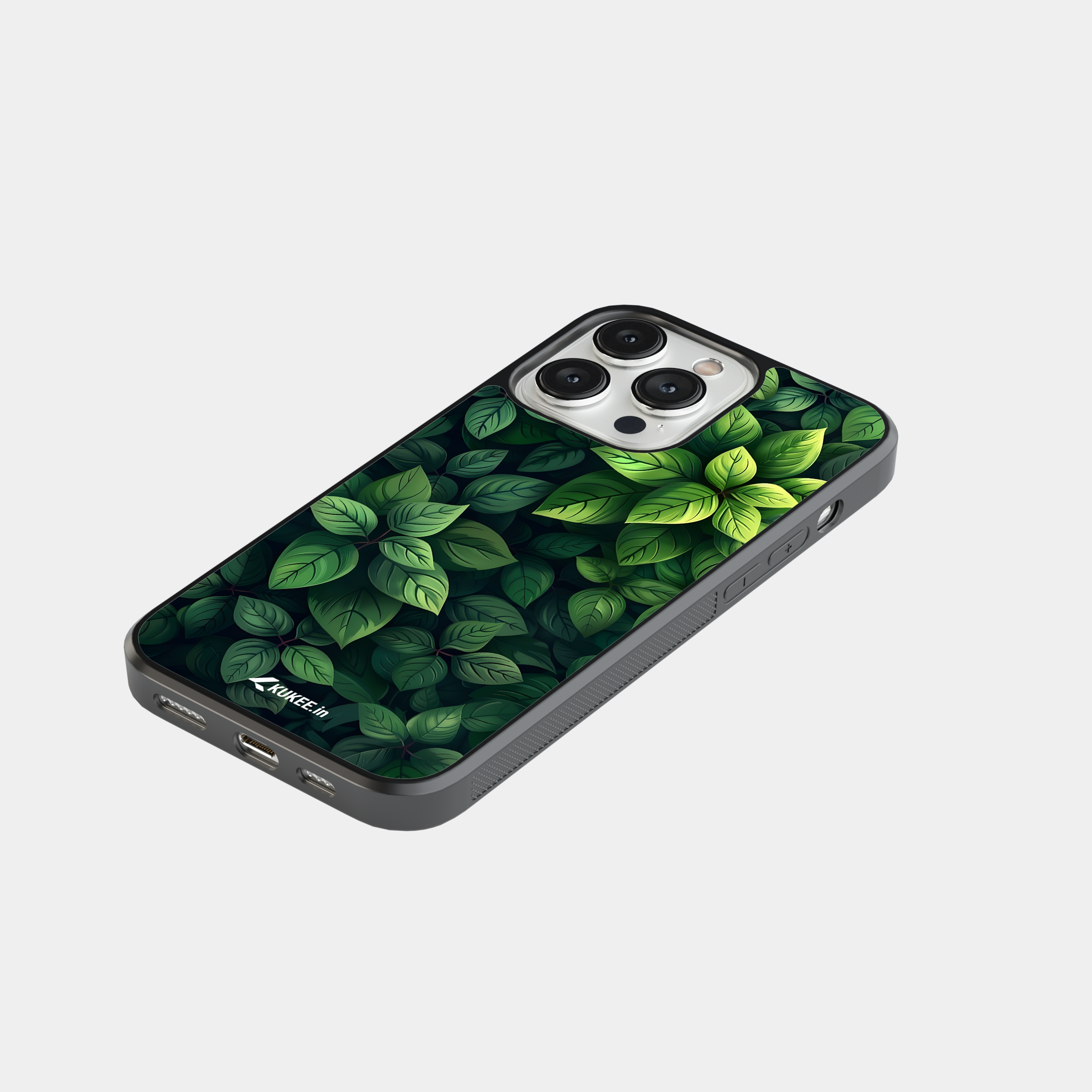 Lush Green Leaf Mobile Case - Detailed Botanical Design