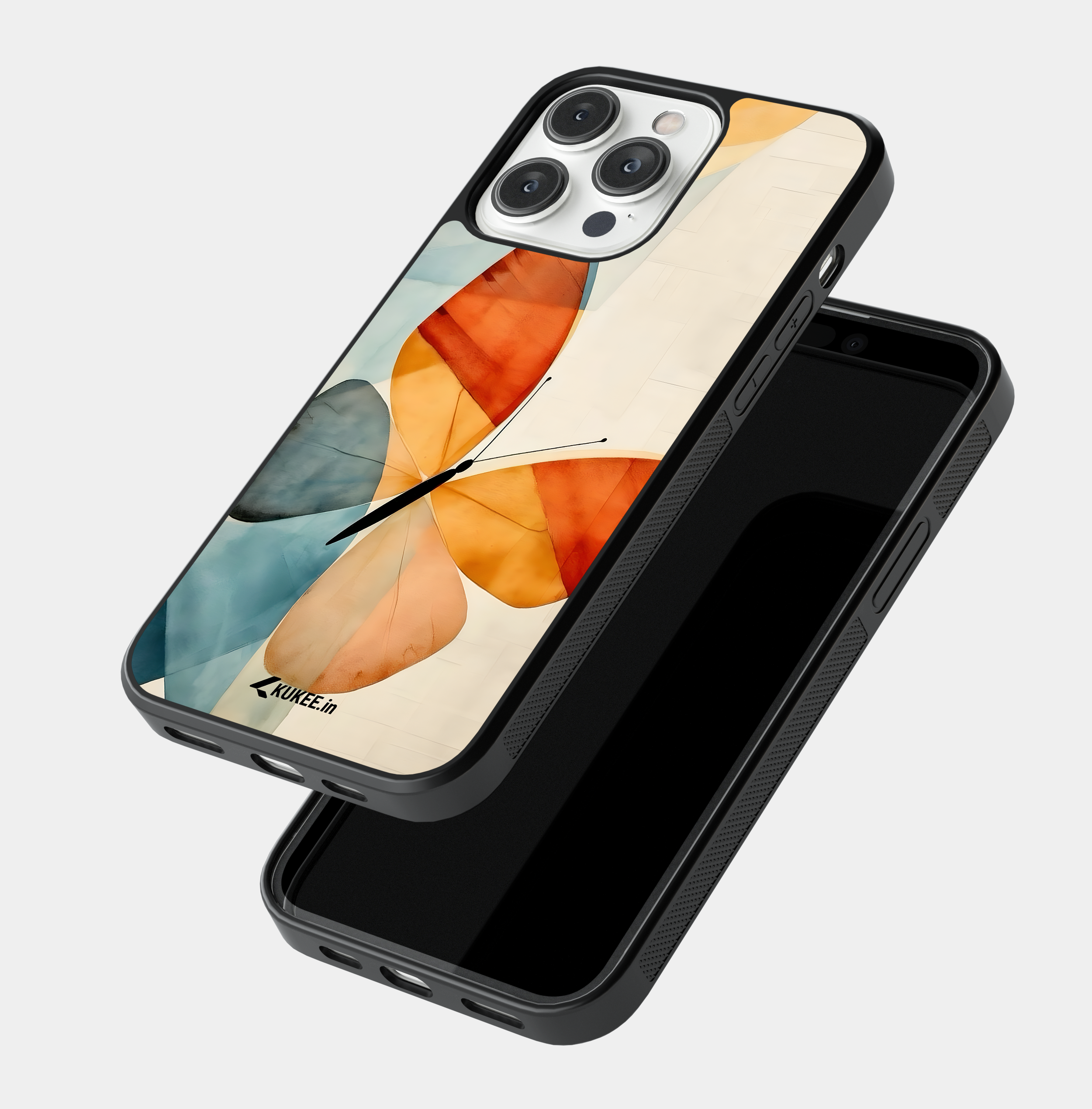 Abstract Watercolor Butterfly Mobile Case - Colorful Painted Design