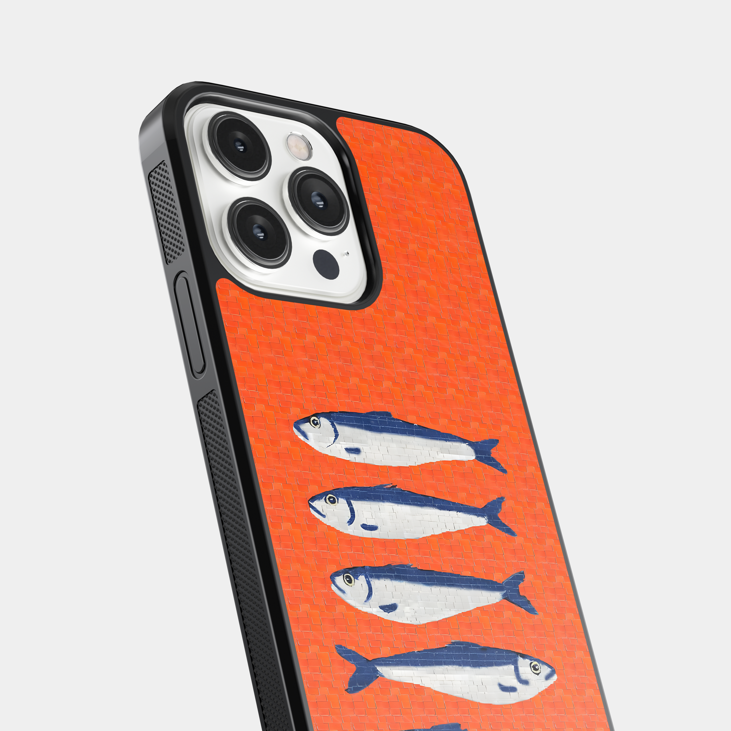 Foodie Mobile Cover - Cute Blue and White Sardines
