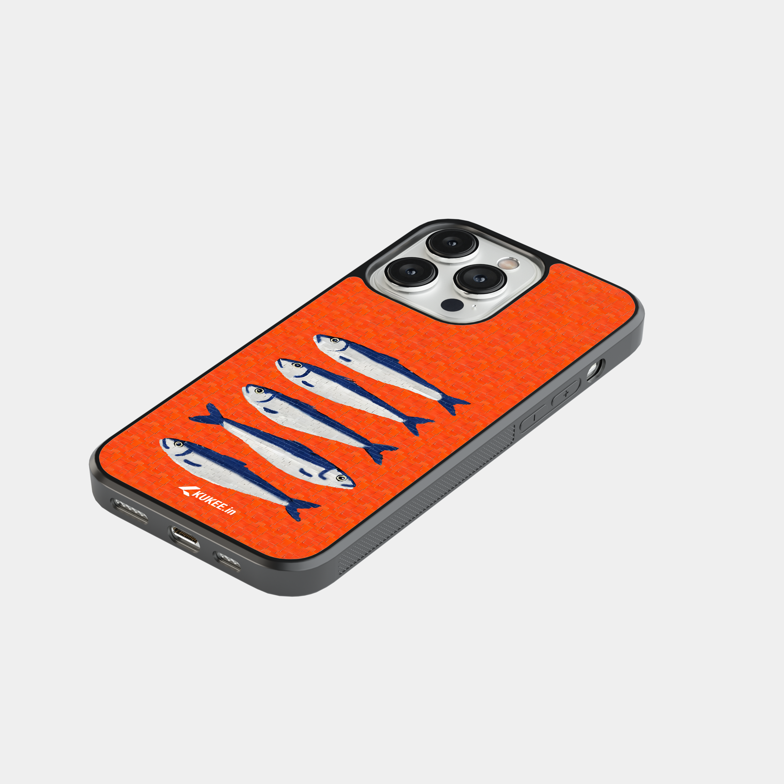Foodie Mobile Cover - Cute Blue and White Sardines