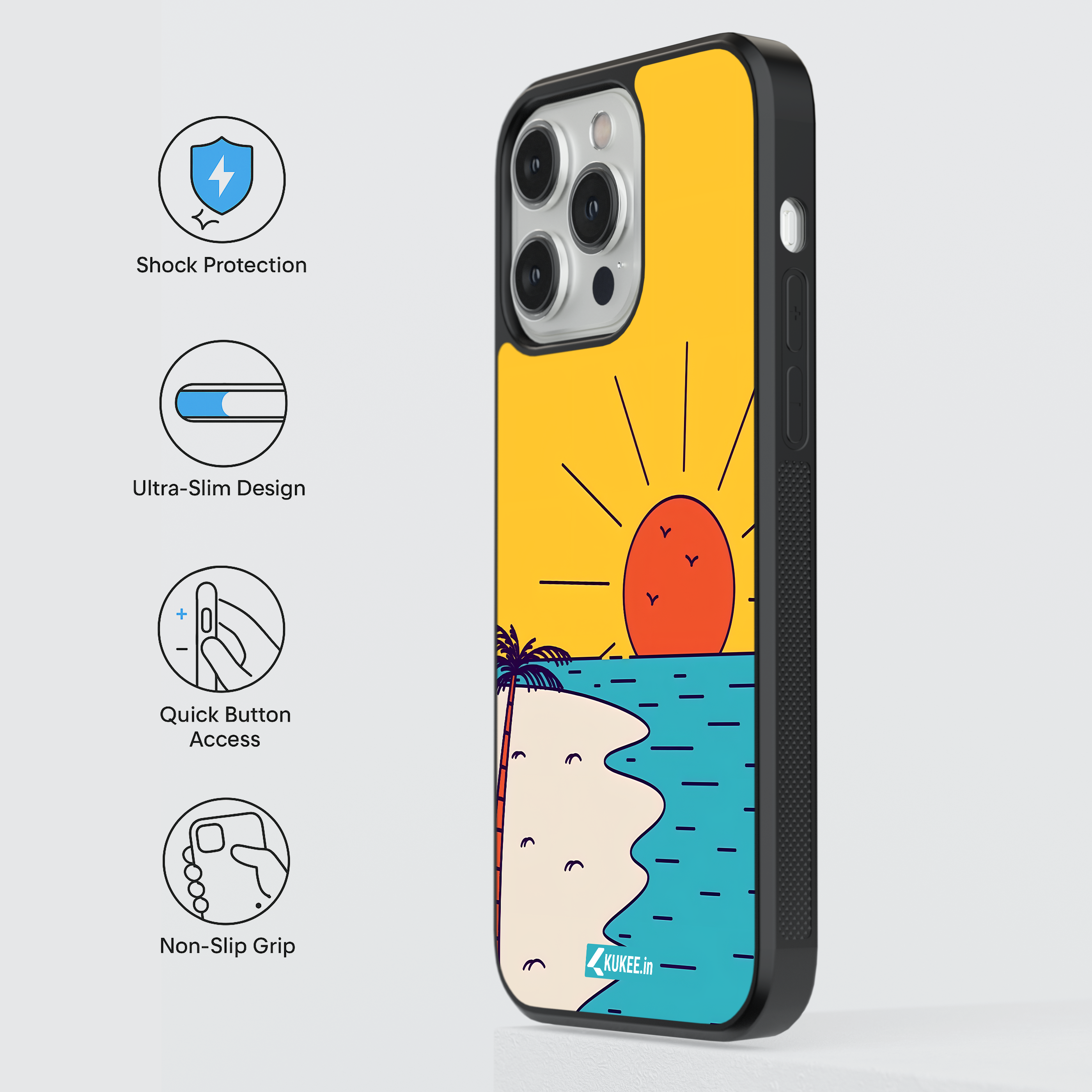 Relaxing Ocean Sunset Mobile Cover - Summer Vacation Vibes