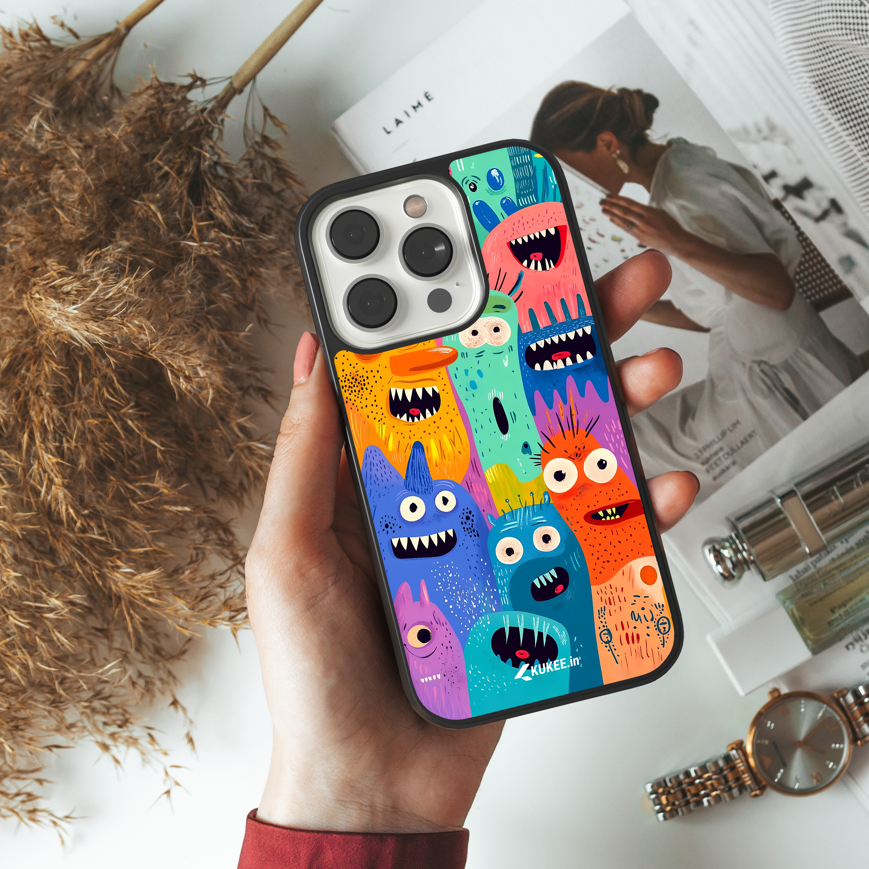 Cute Monster Mobile Case - Colorful Cartoon Character Design