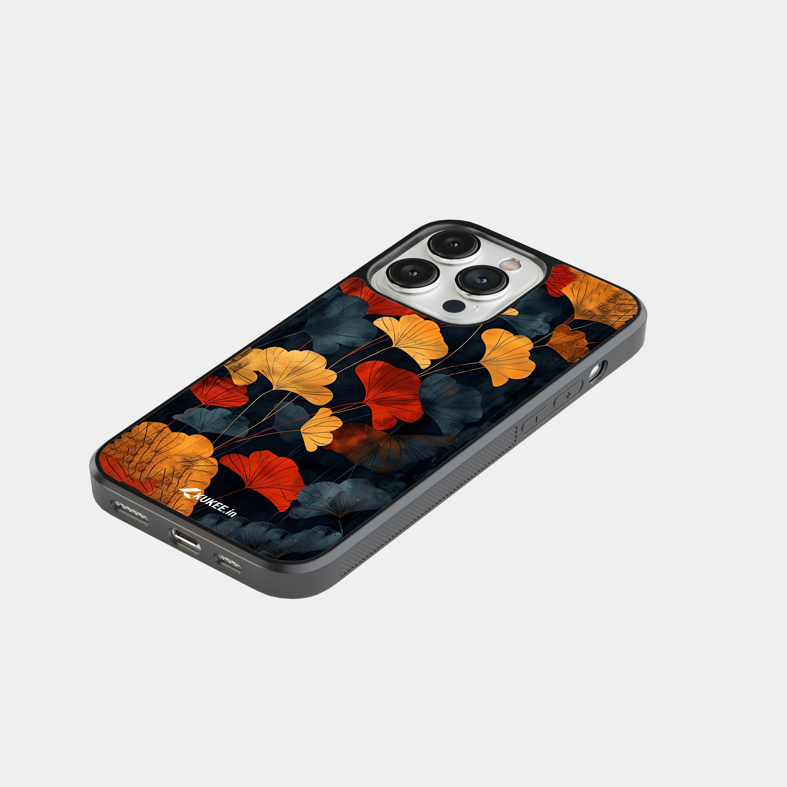 Autumn Tone Ginkgo Mobile Cover - Colorful Leaf Design