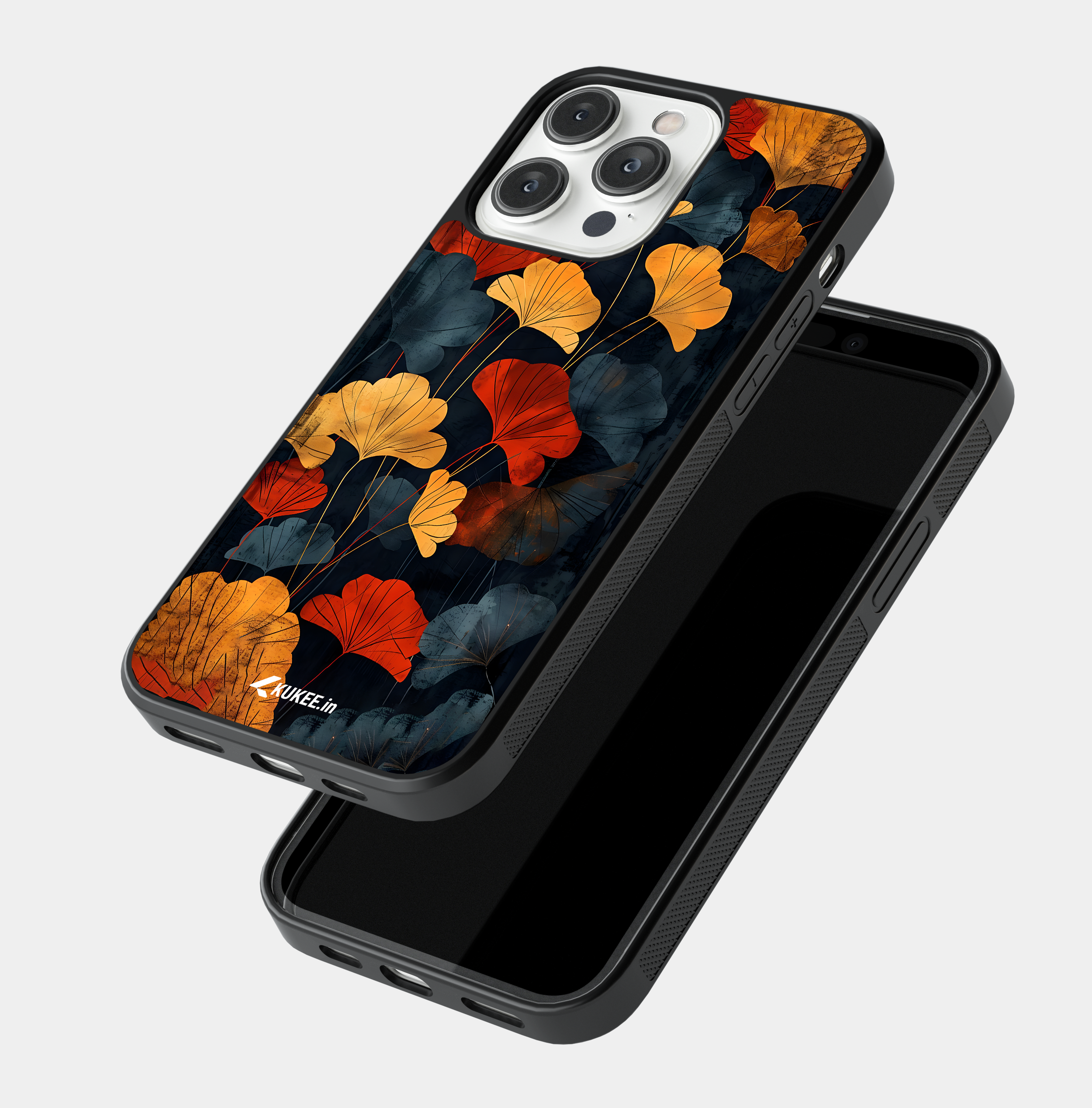 Autumn Tone Ginkgo Mobile Cover - Colorful Leaf Design