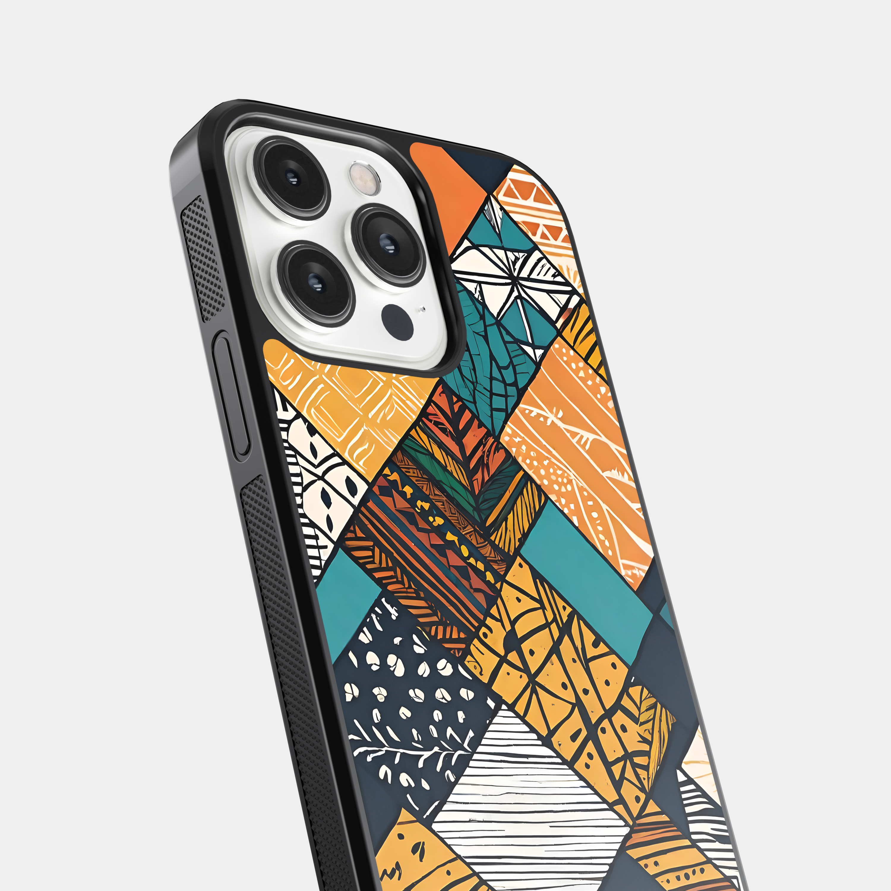 Bold African Print Mobile Cover - Geometric Tribal Pattern