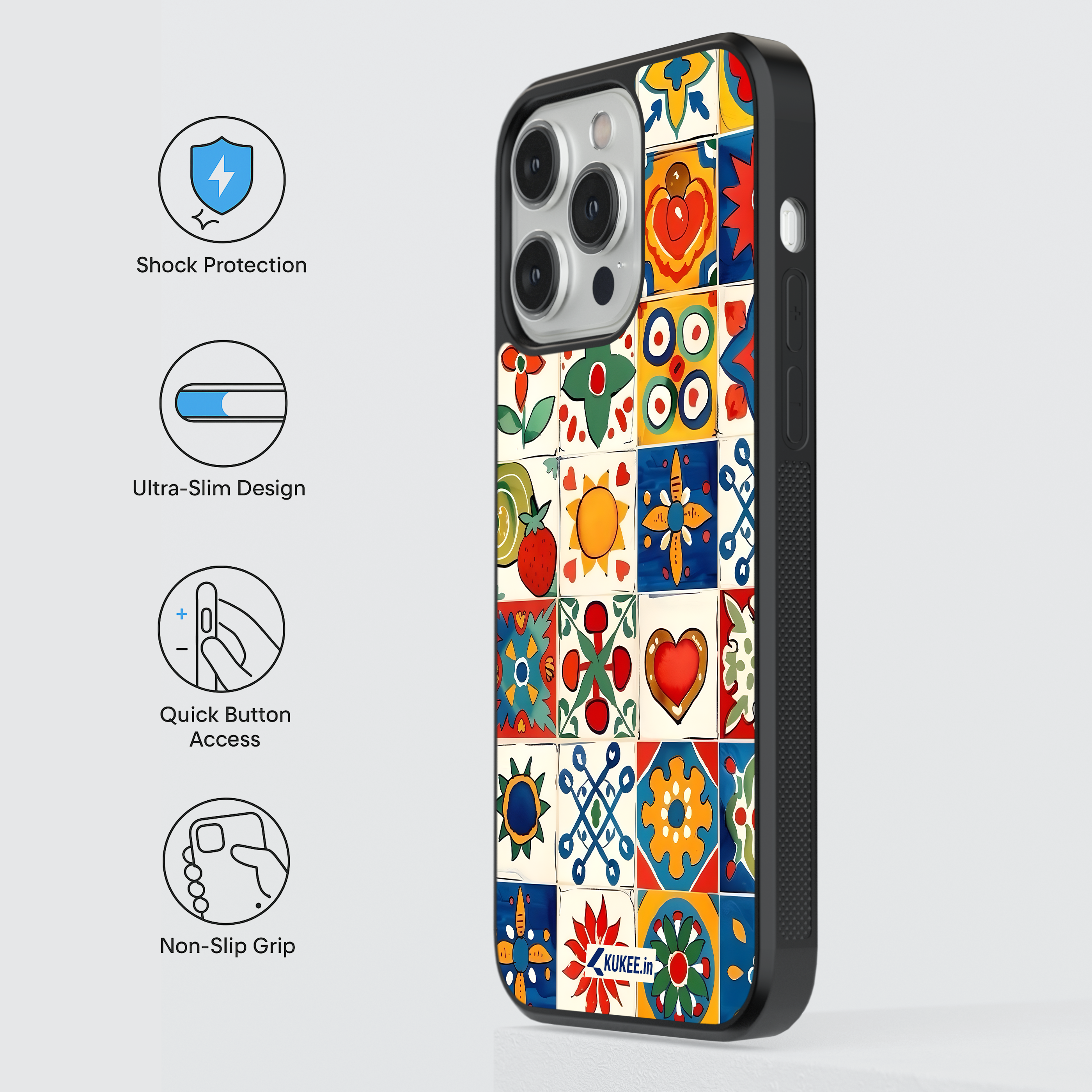 Vibrant Mexican Talavera Tile Mobile Case - Colorful Folk Art