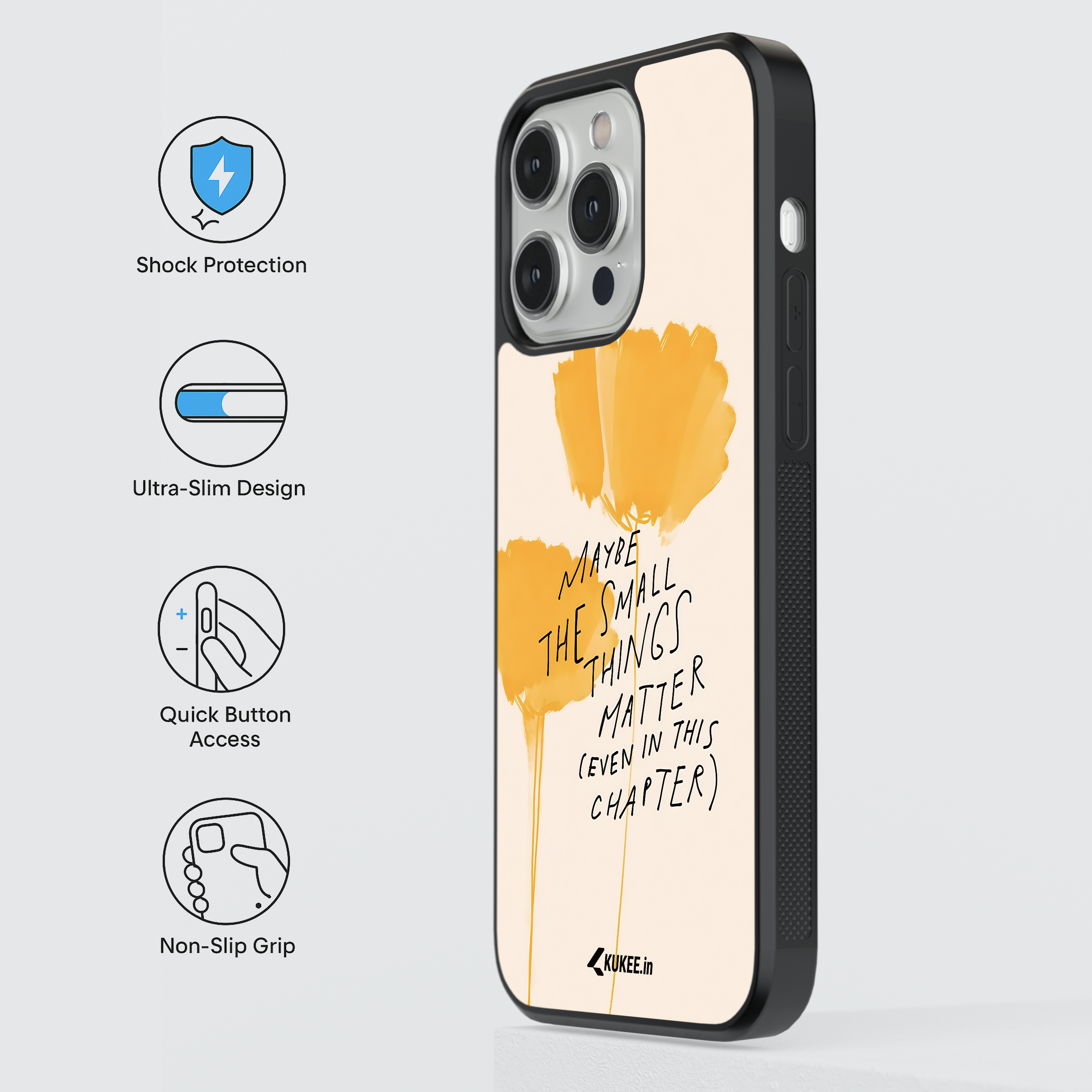 Maybe the small things matter - Positive Quote Mobile Cover