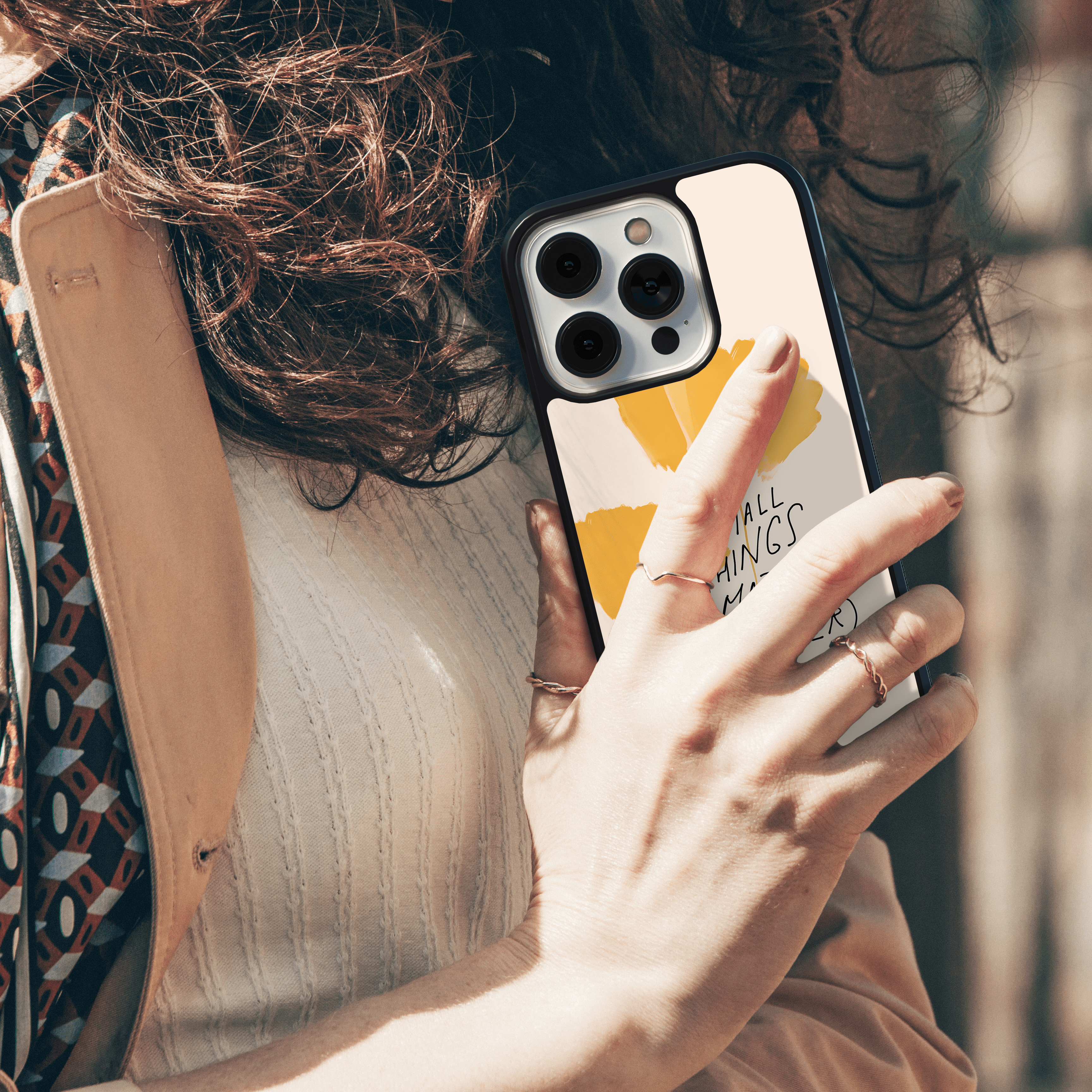 Maybe the small things matter - Positive Quote Mobile Cover