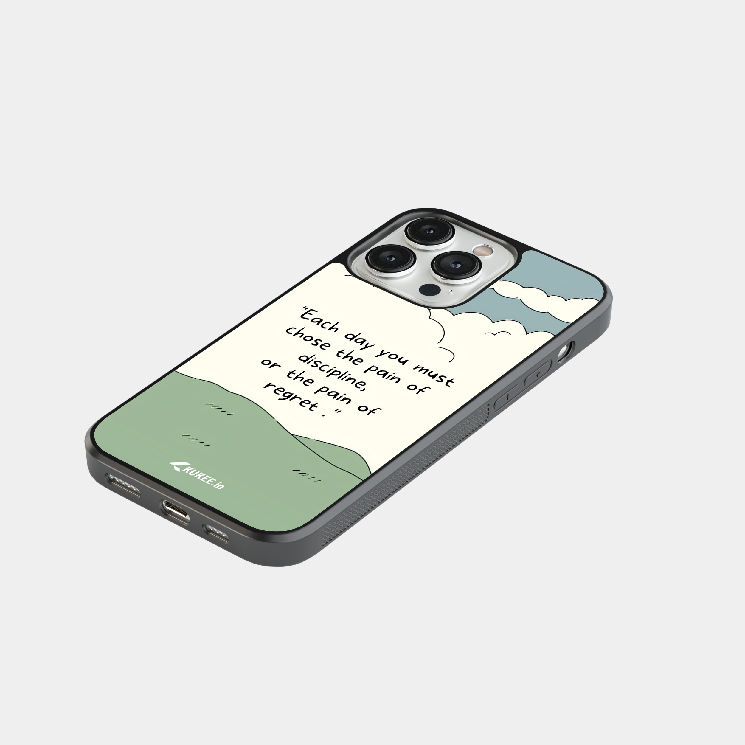 Pain of Discipline or Regret" Mobile Case - Motivational Quote