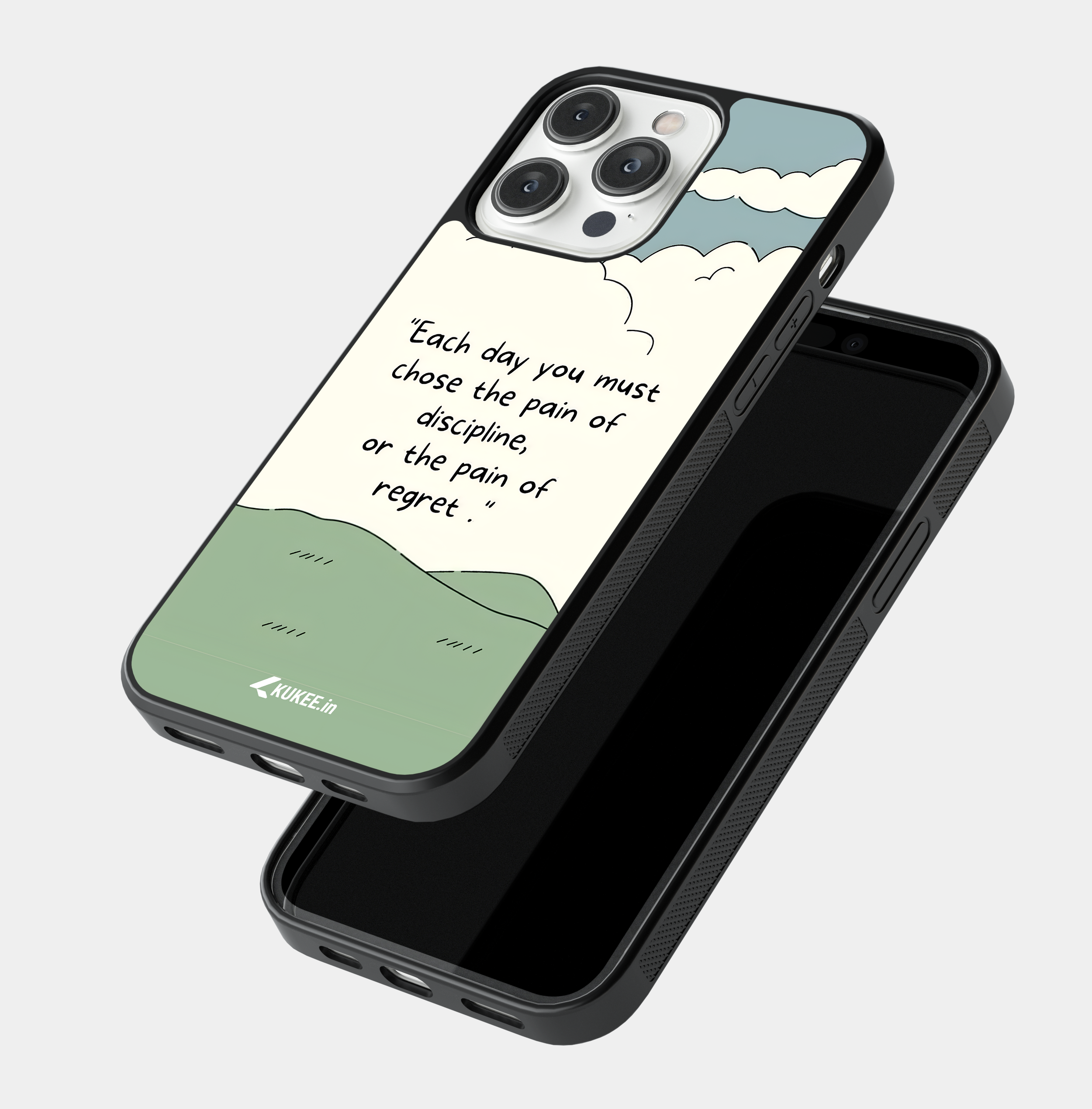 Pain of Discipline or Regret" Mobile Case - Motivational Quote