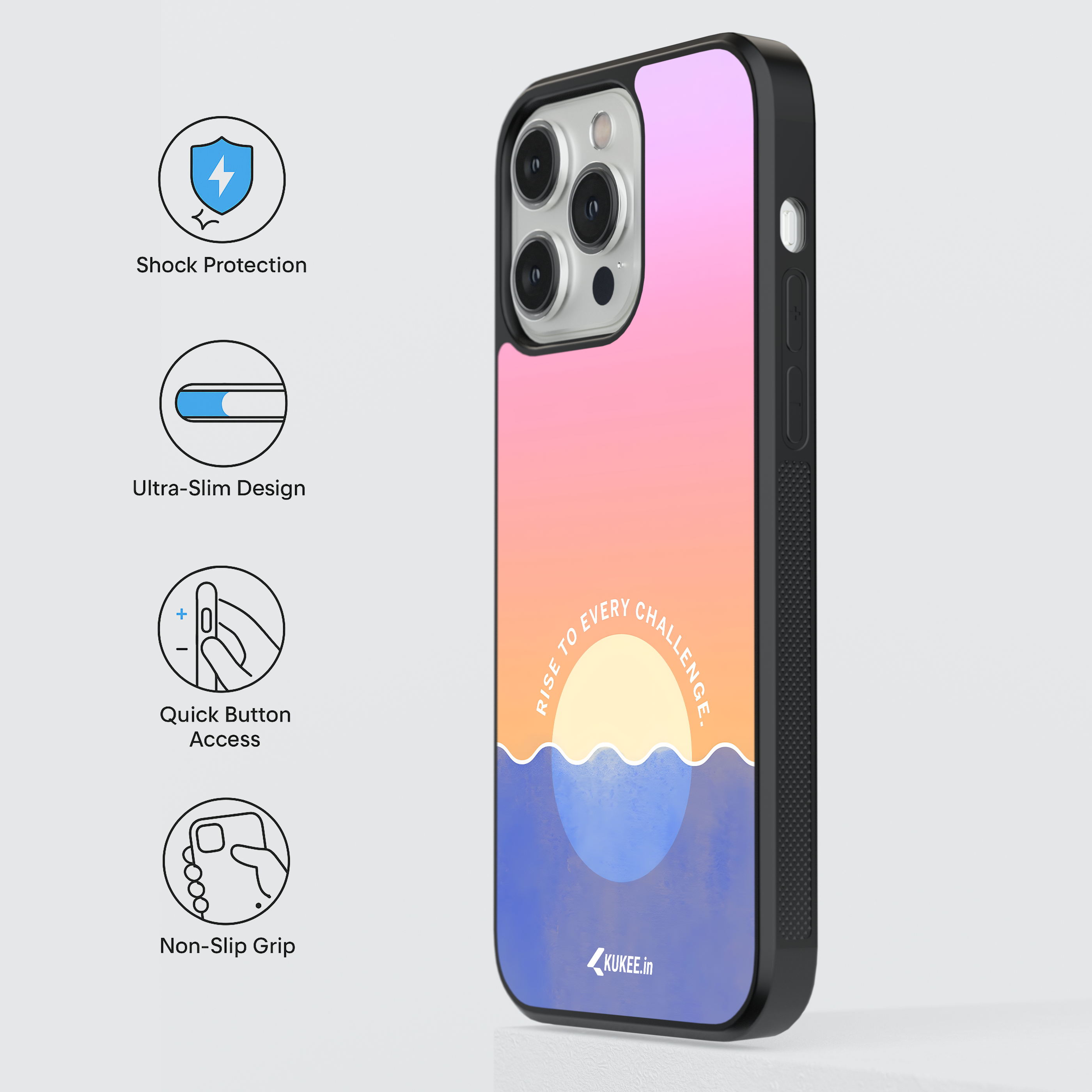 Rise to every challenge - Motivational Sunrise Over Ocean