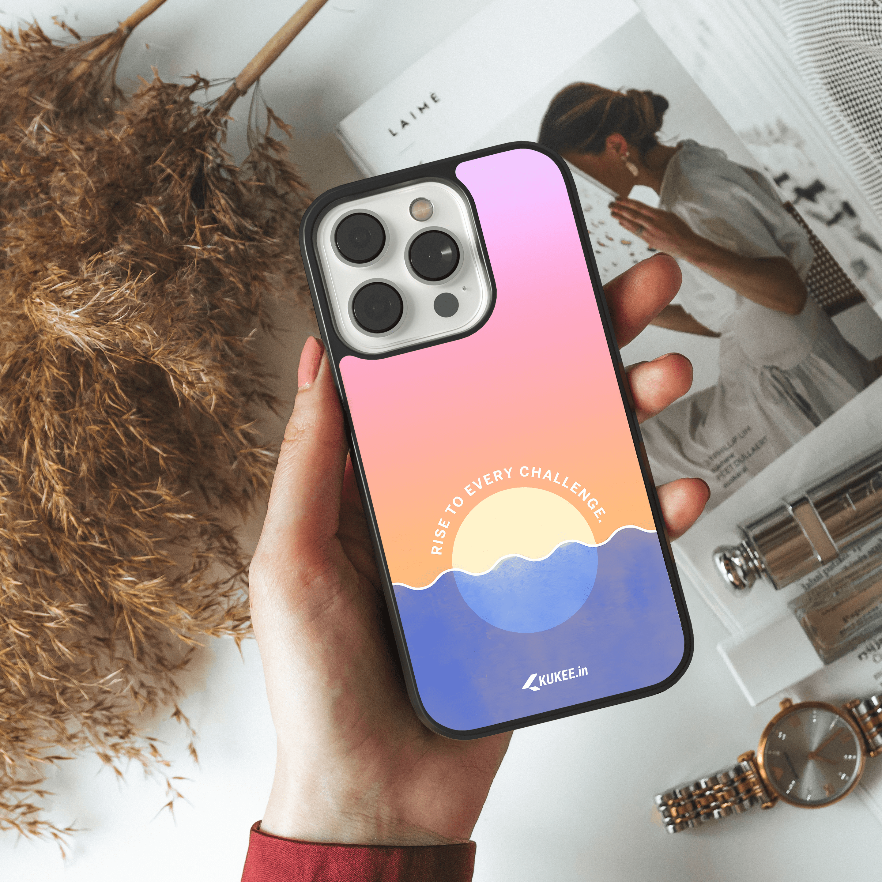 Rise to every challenge - Motivational Sunrise Over Ocean