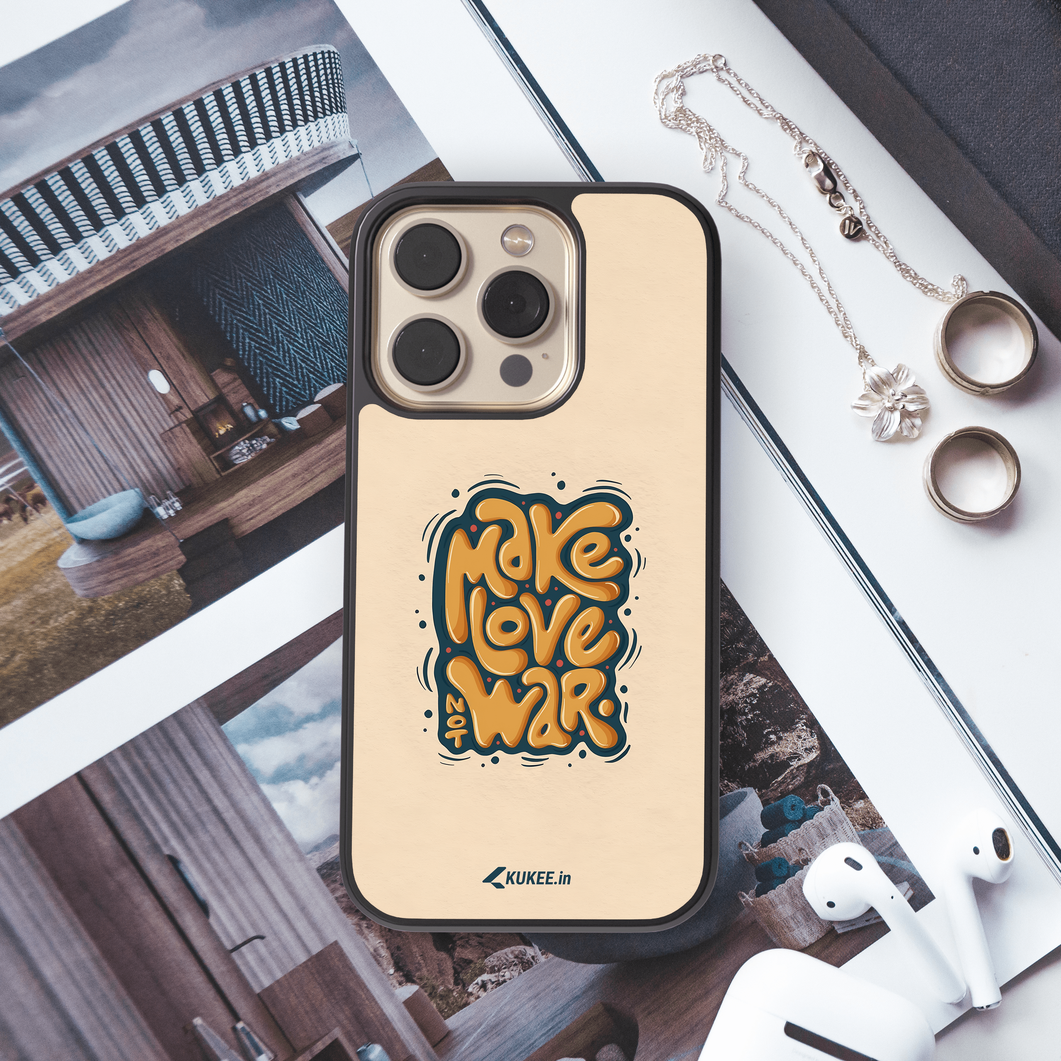 Make Love Not War - Peace and Love Mobile Cover