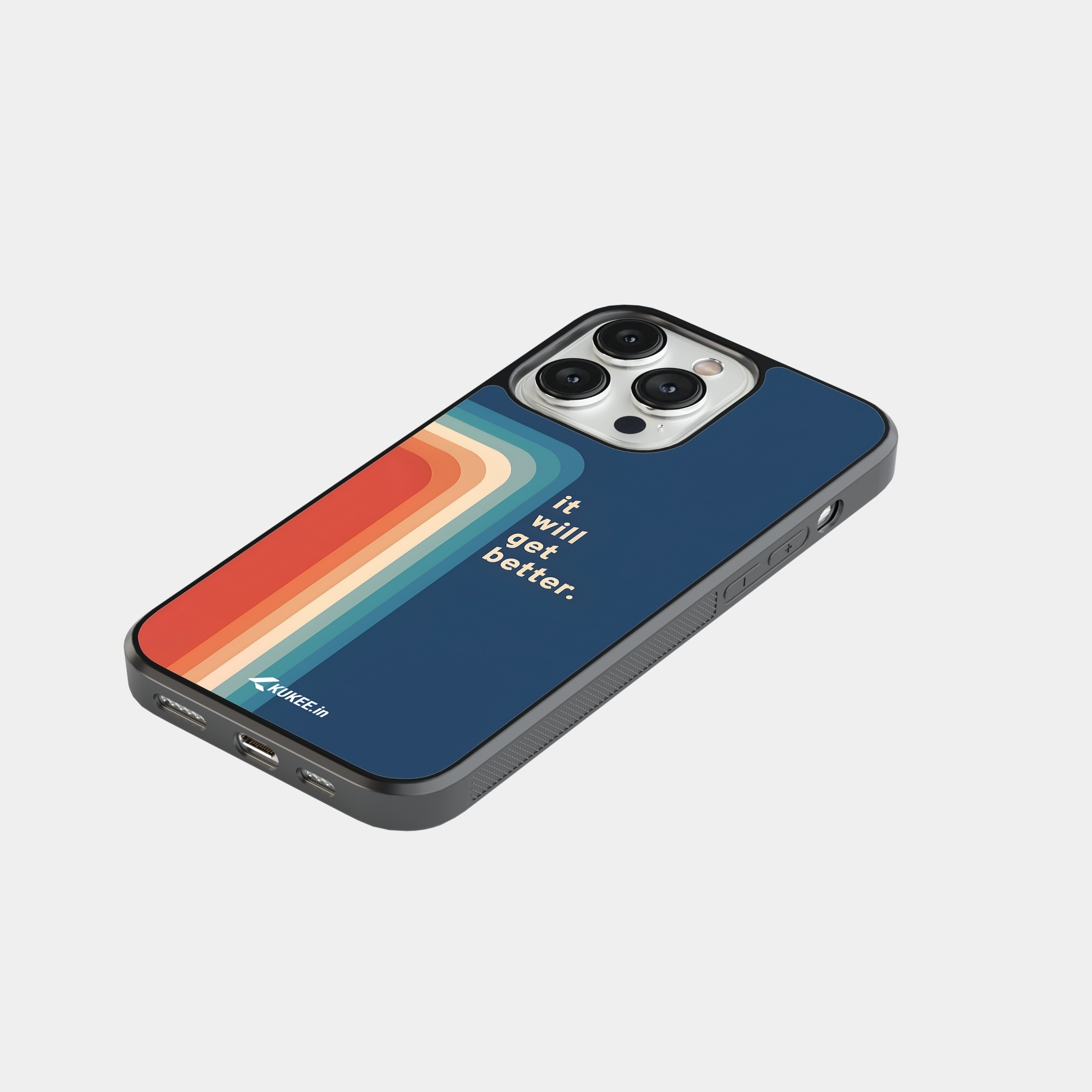 It Will Get Better. Mobile Case - Retro Rainbow Quote