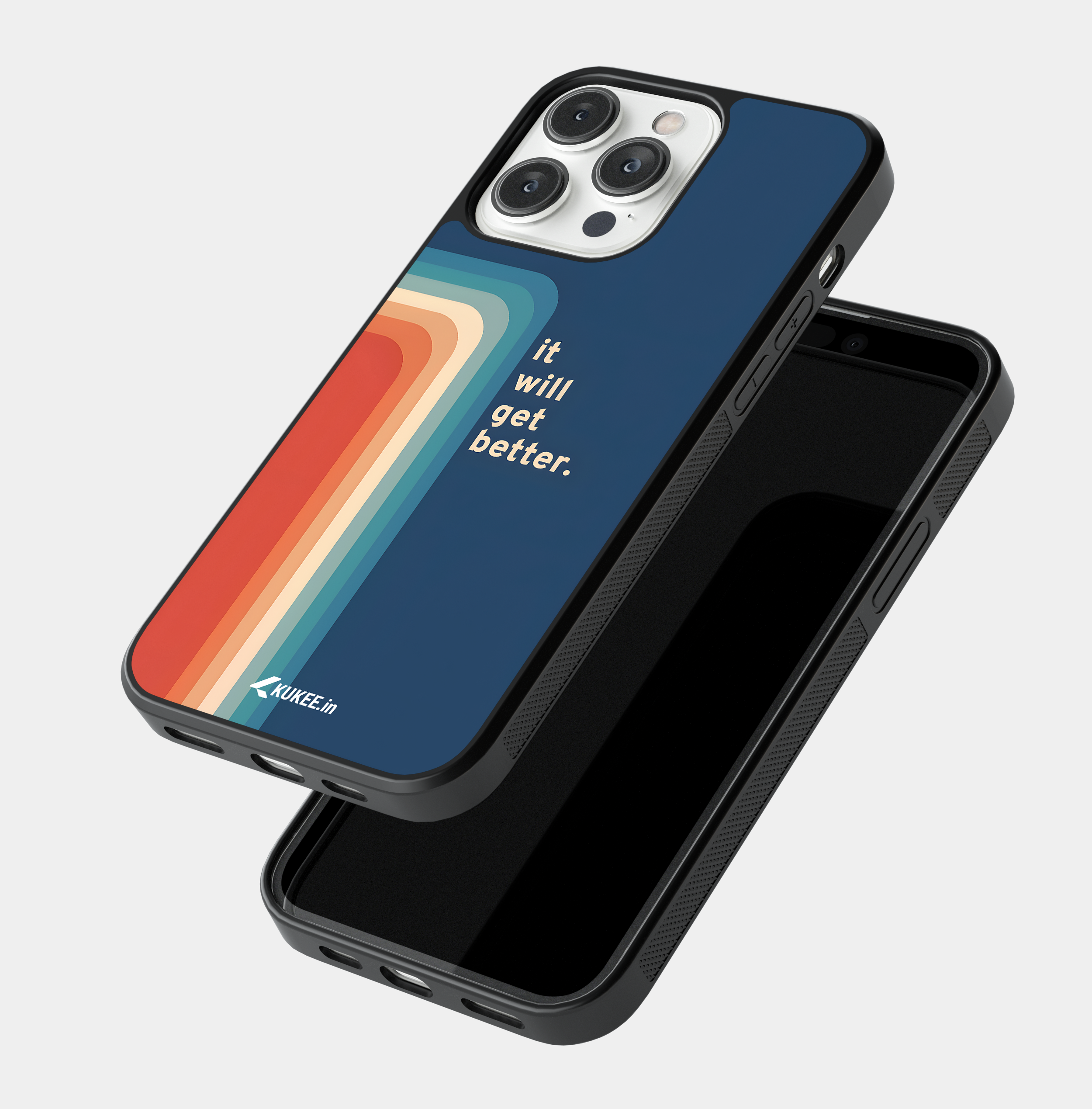 It Will Get Better. Mobile Case - Retro Rainbow Quote