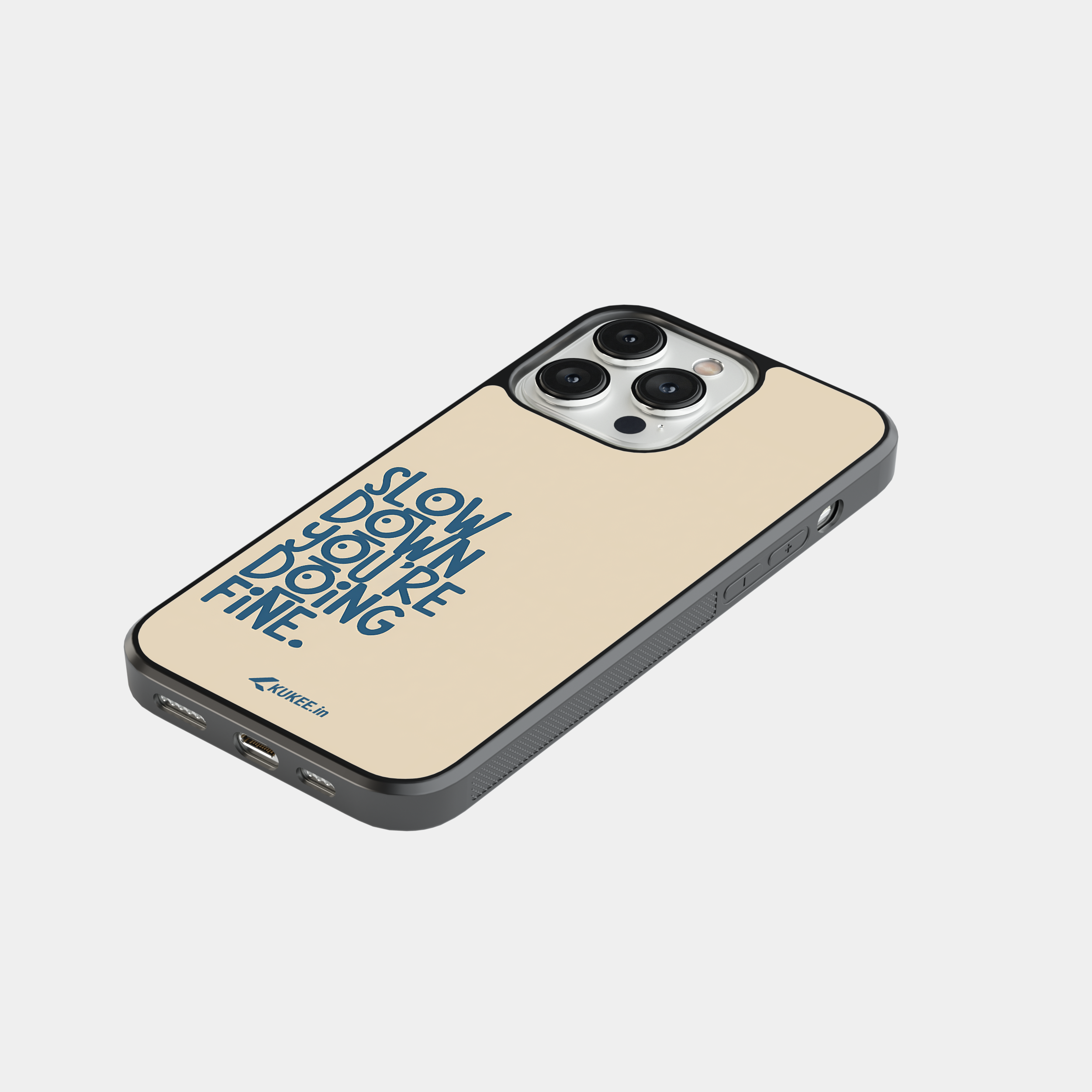 Slow Down You're Doing Fine - Positive Quote Mobile Cover