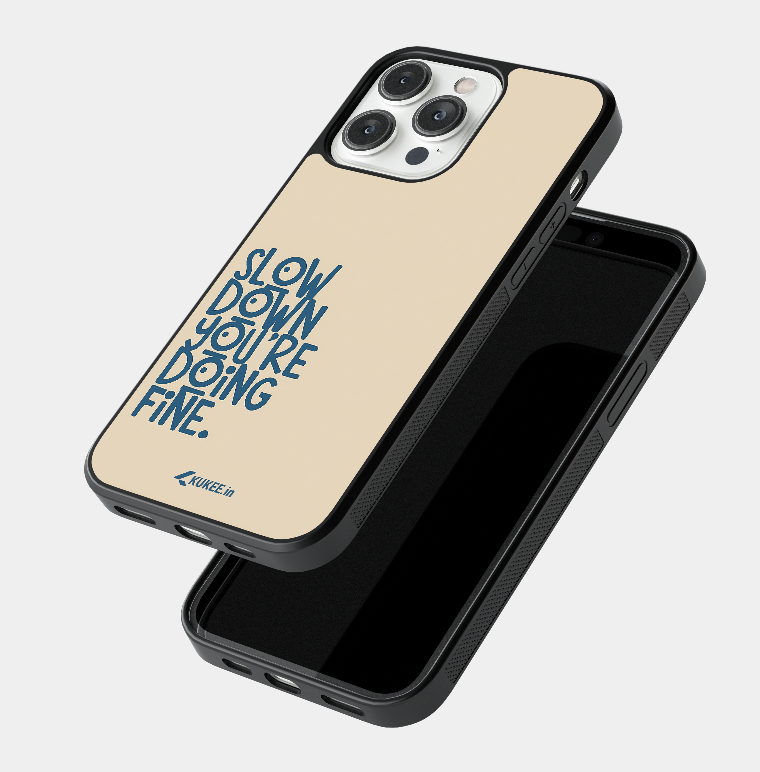 Slow Down You're Doing Fine - Positive Quote Mobile Cover