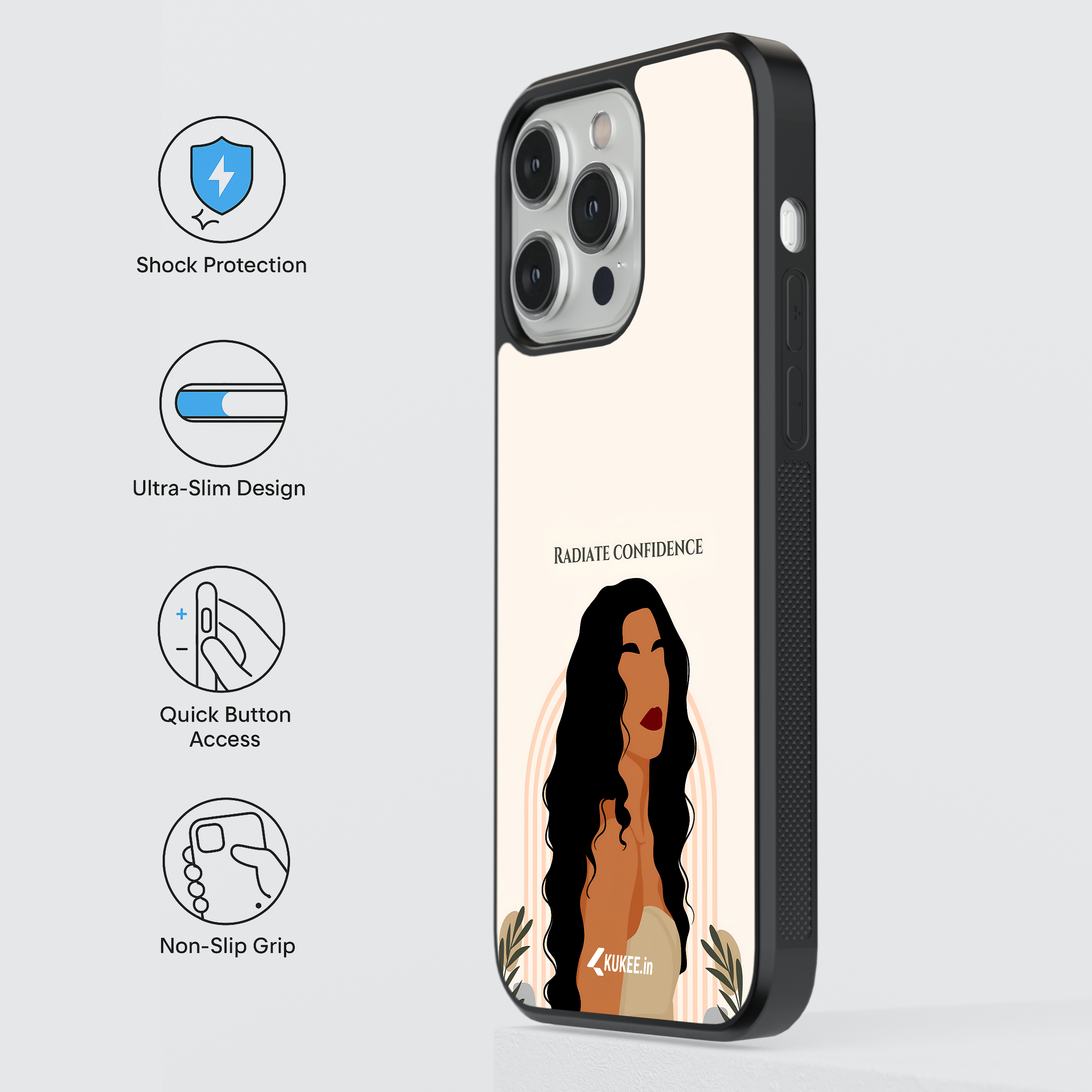 Radiate Confidence - Stylish Female Art | Empowering Woman Illustration