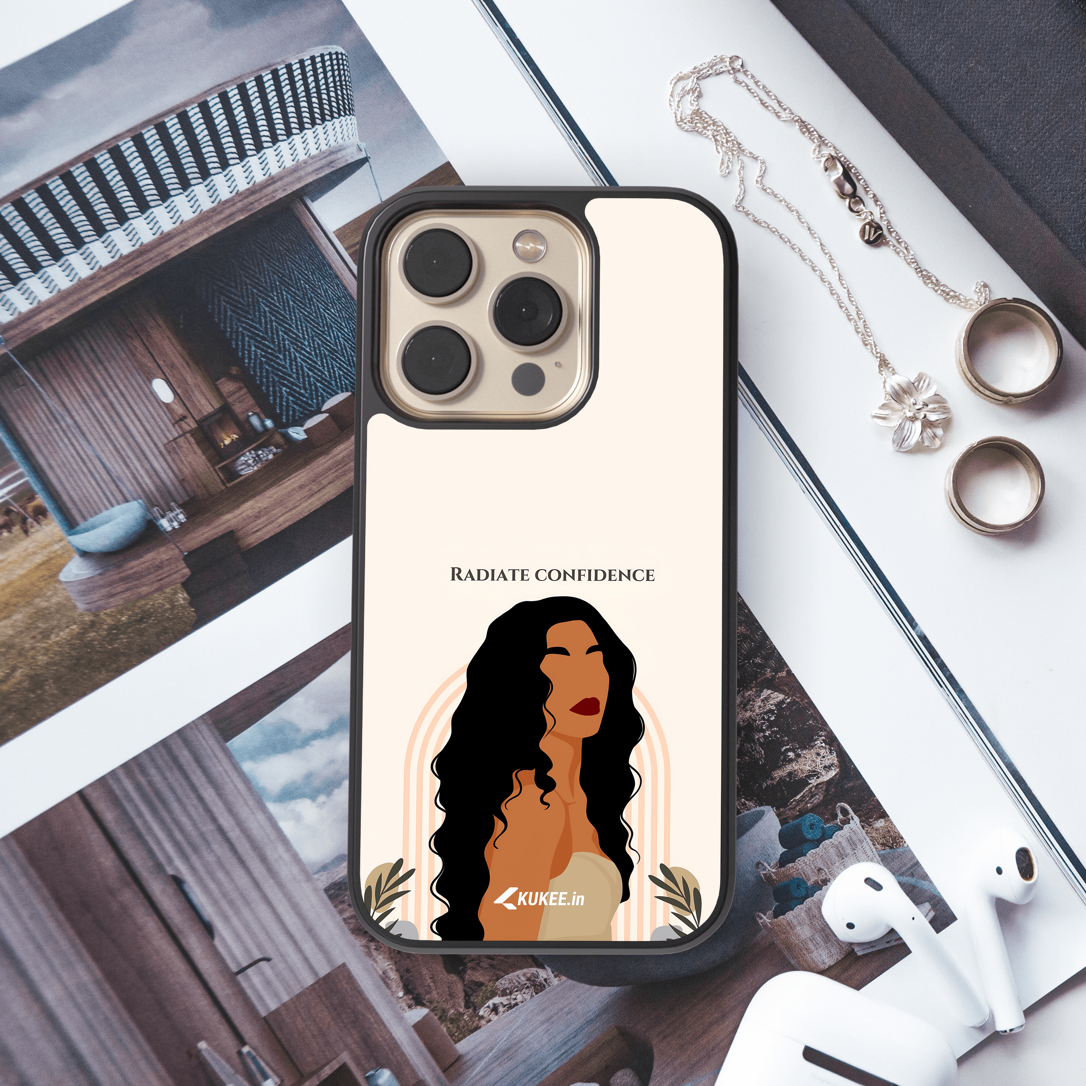 Radiate Confidence - Stylish Female Art | Empowering Woman Illustration