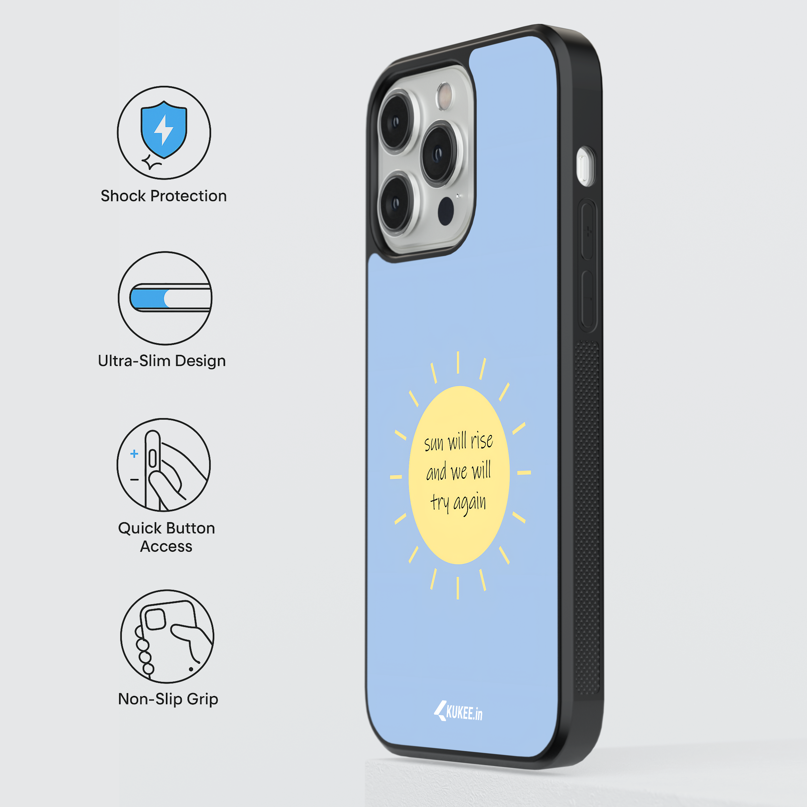 Sun will rise and we will try again - Inspirational Quote