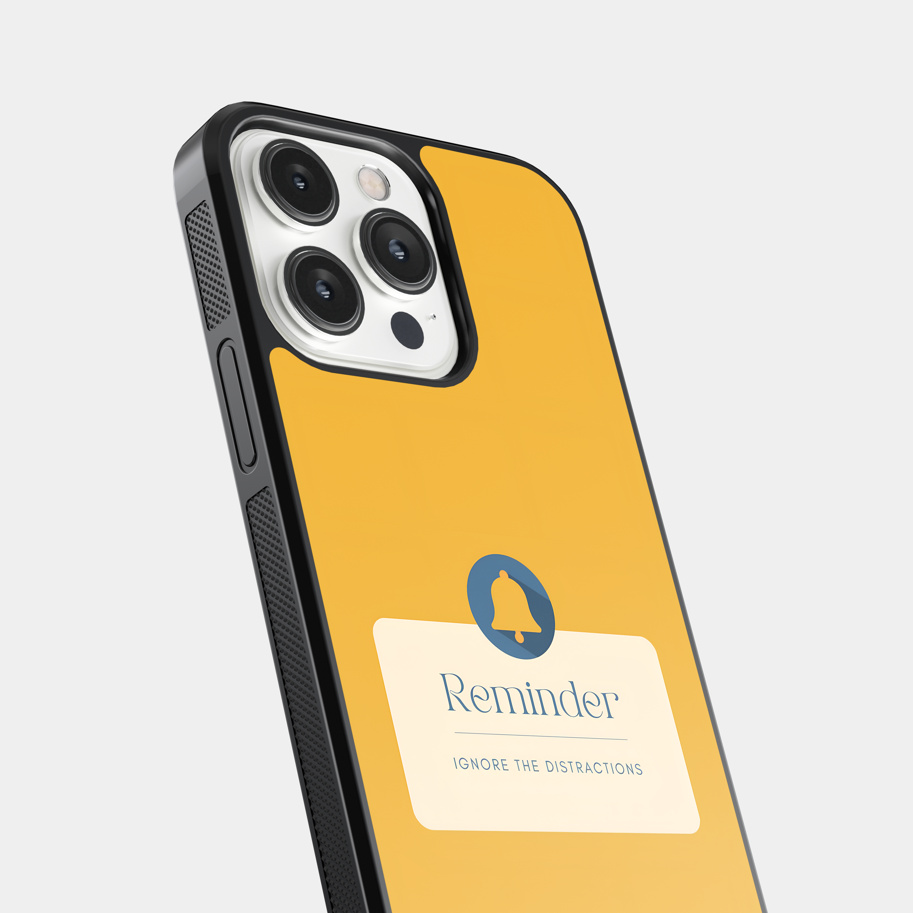 Reminder: Ignore Distractions - Motivational Quote Mobile Cover - Stay Focused Reminder