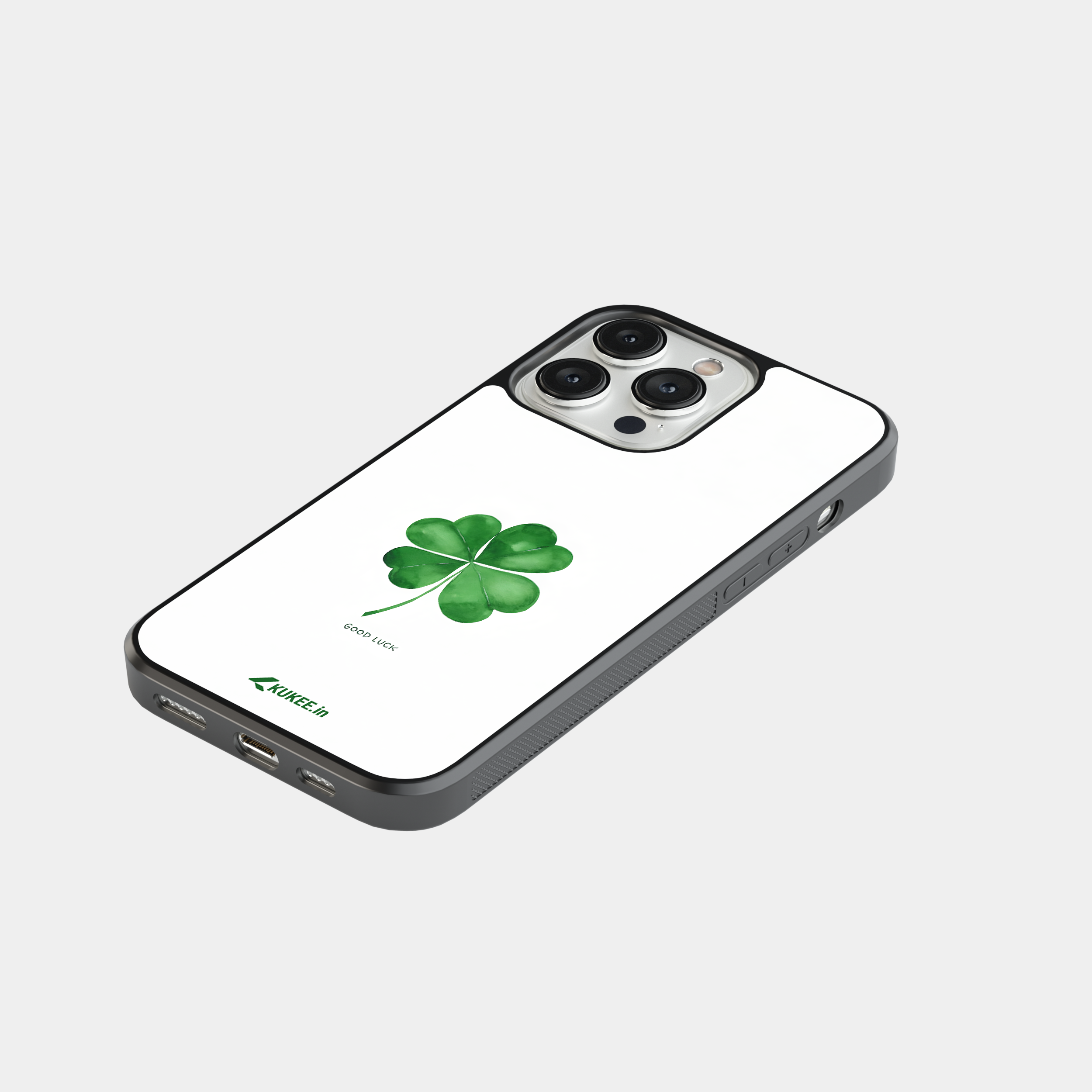 Four Leaf Clover Good Luck Mobile Case - Watercolor Design