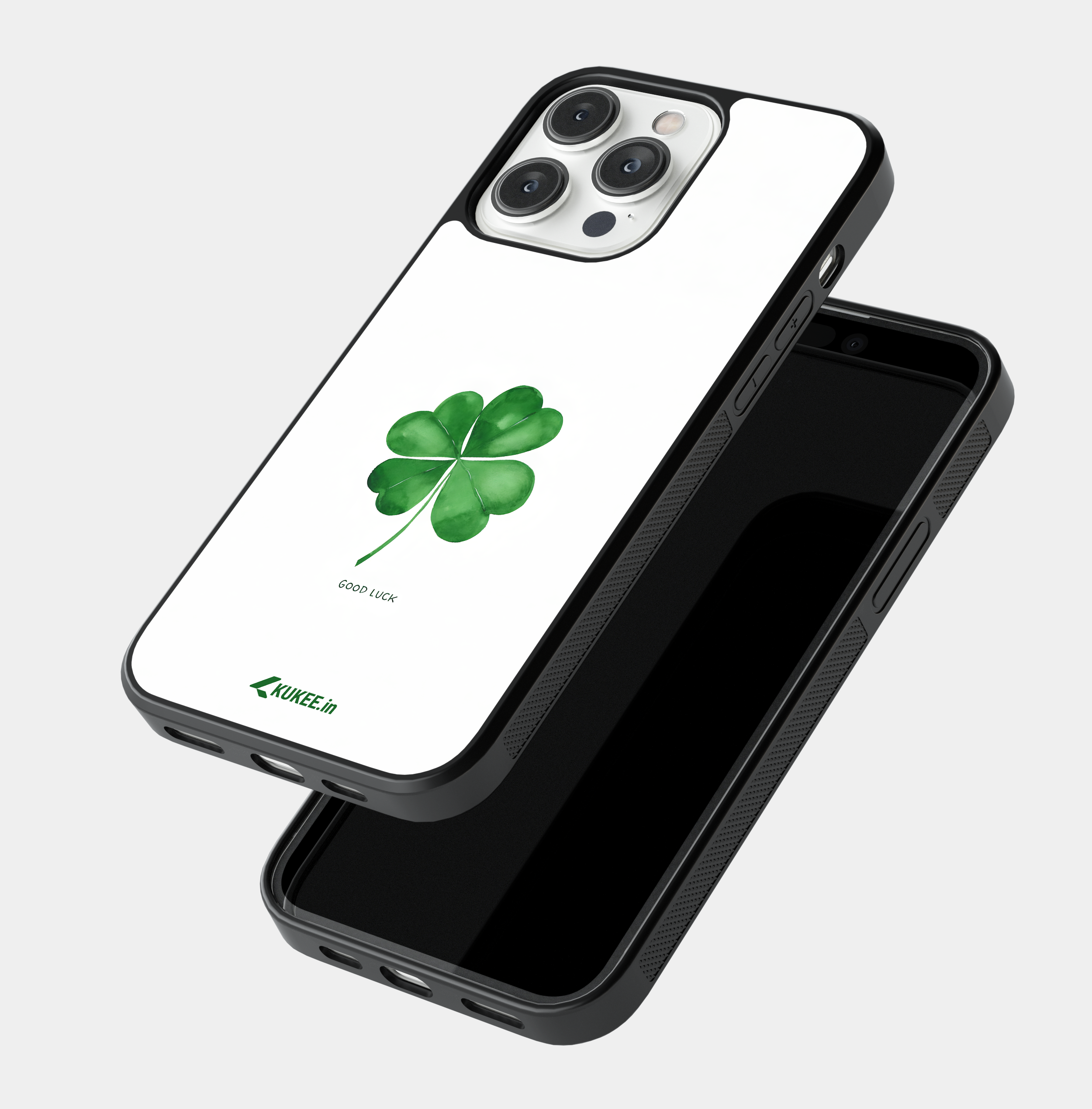 Four Leaf Clover Good Luck Mobile Case - Watercolor Design