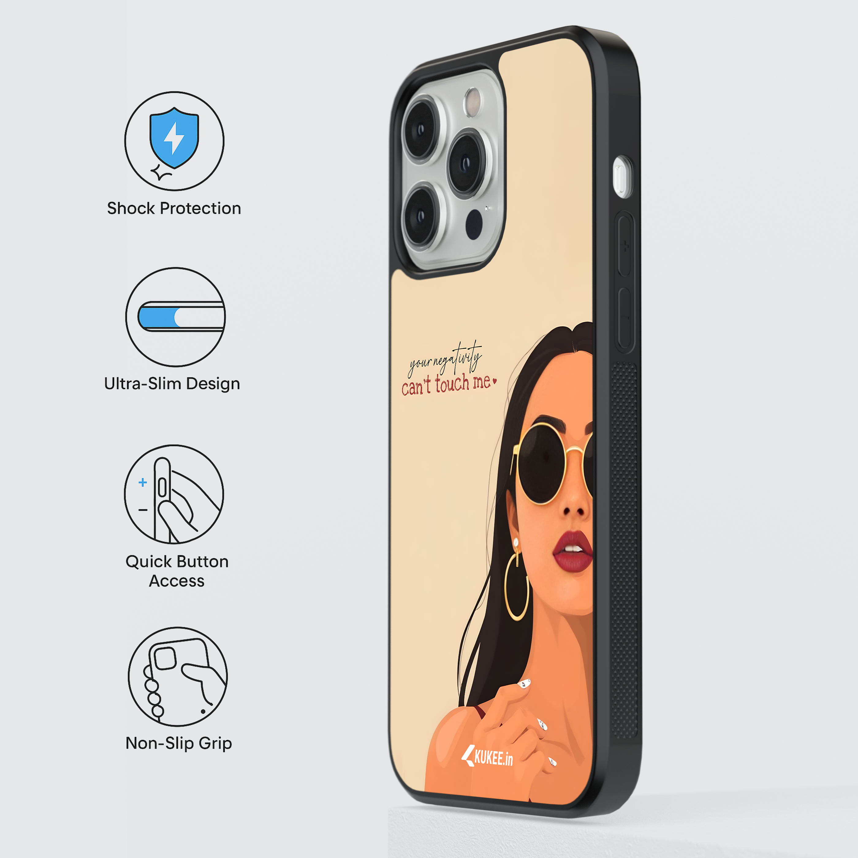 Negativity Can't Touch Me - Stylish Woman in Sunglasses | Empowering Woman