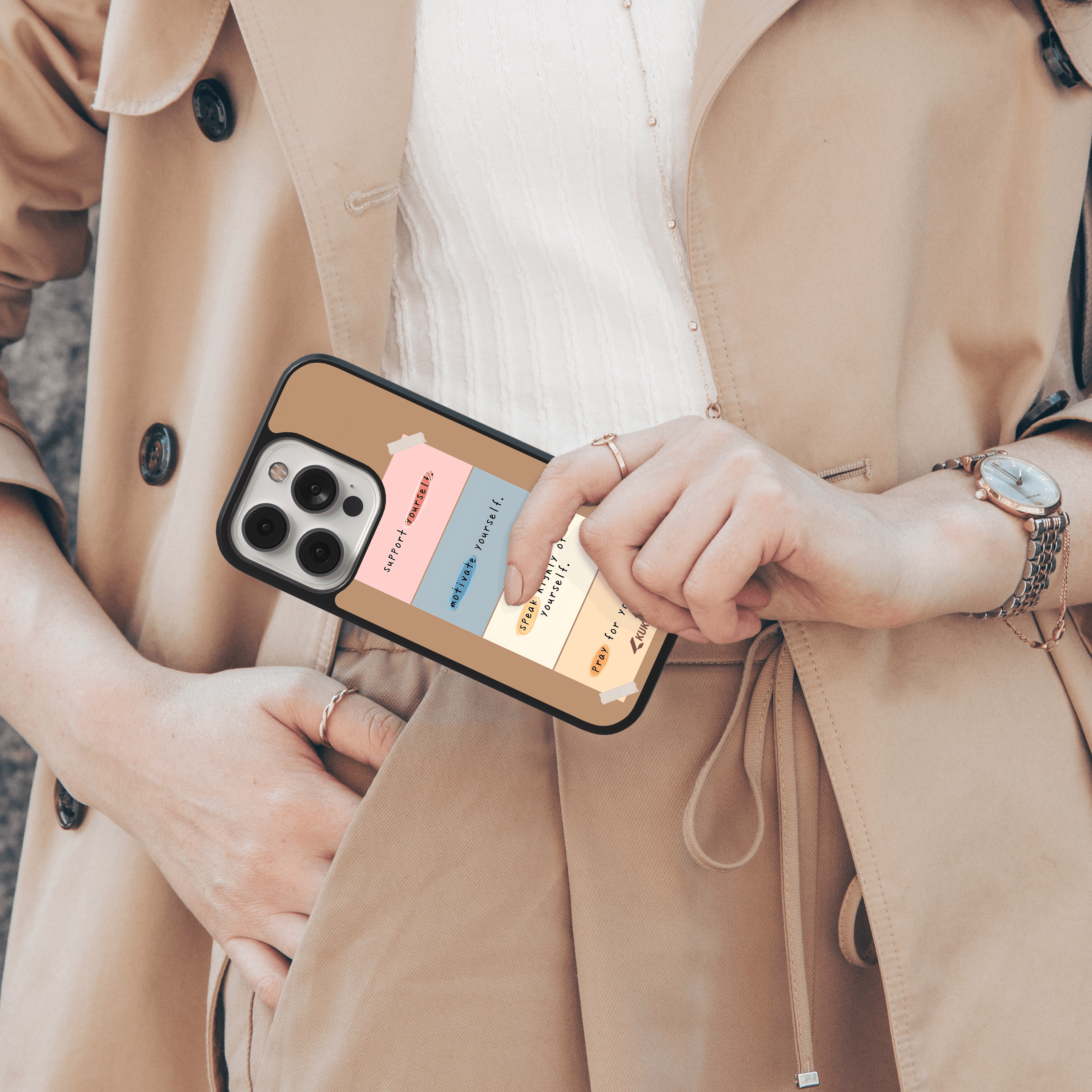 Self-Care Affirmations Mobile Case - Support Motivate Speak Pray