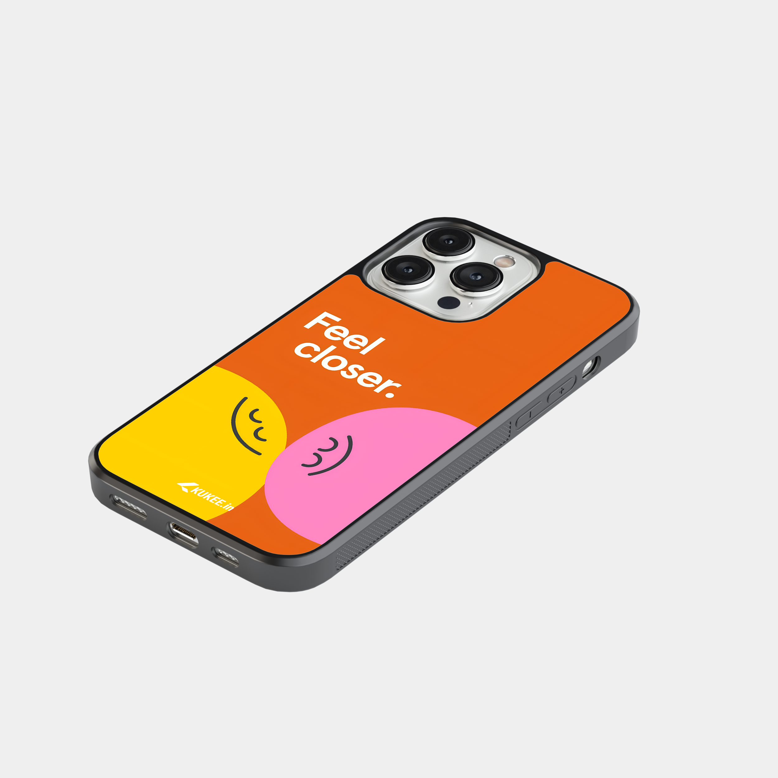 Feel Closer - Smiling Shapes Mobile Cover - Connection and Happiness