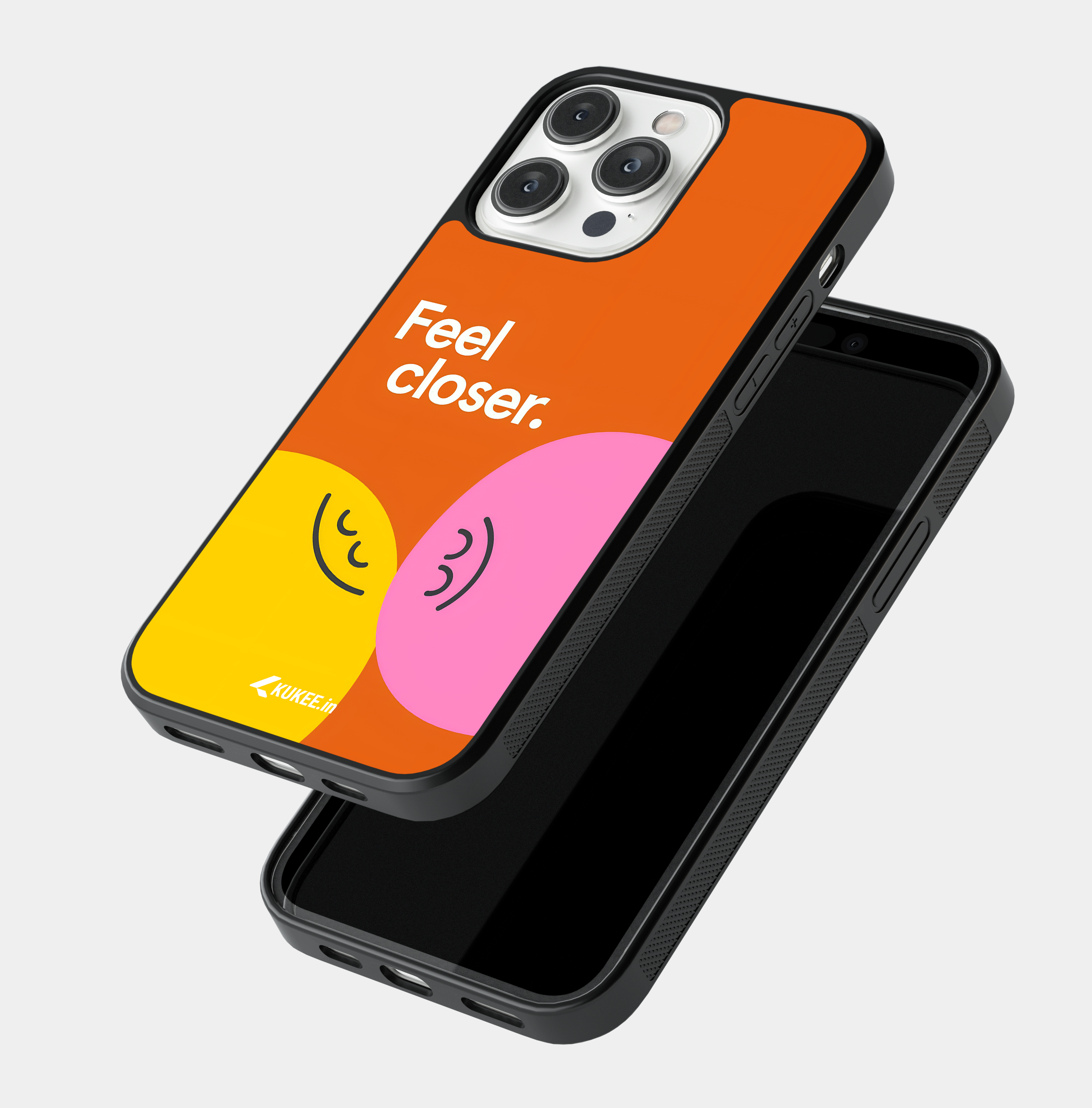 Feel Closer - Smiling Shapes Mobile Cover - Connection and Happiness