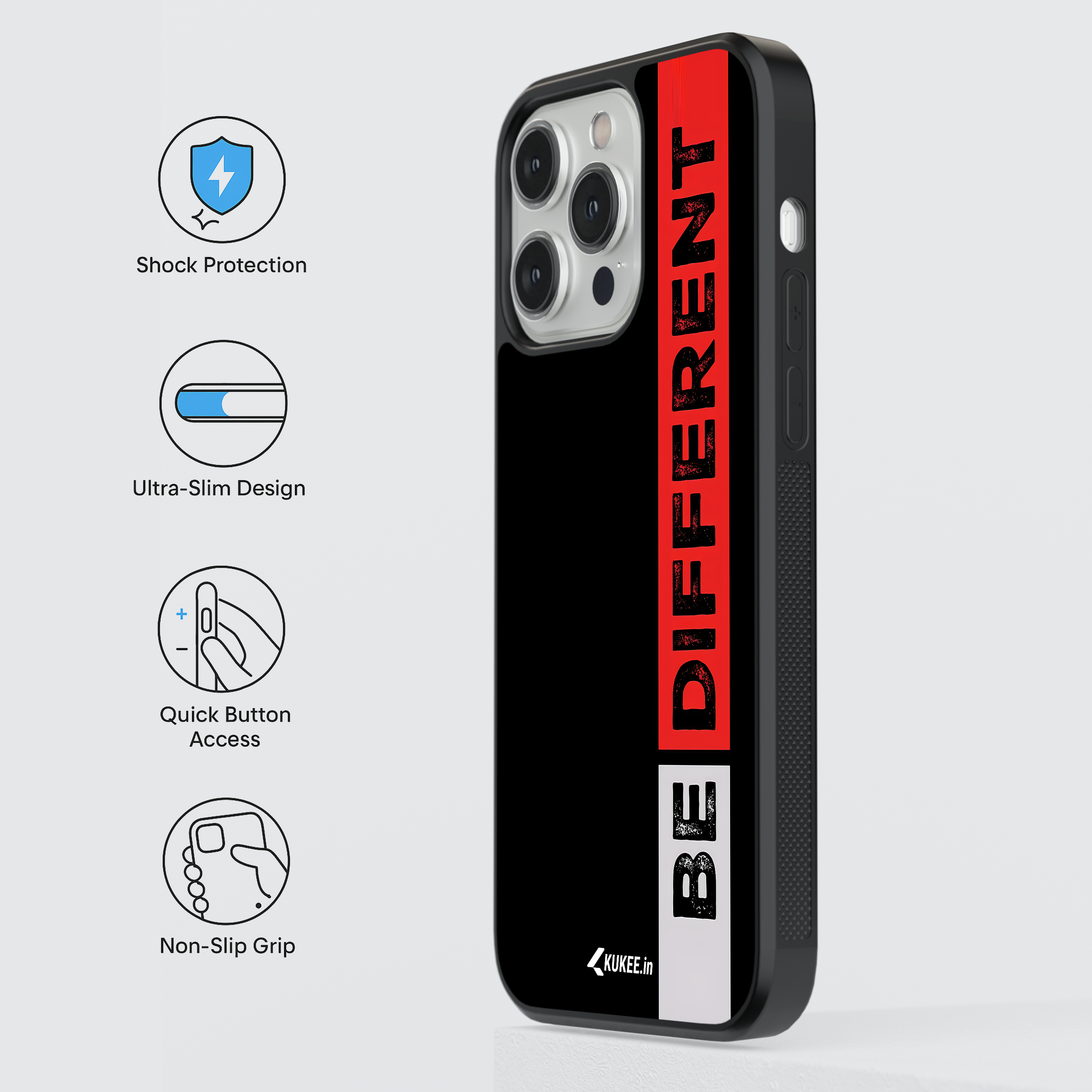BE DIFFERENT - Inspirational Mobile Cover - Embrace Your Uniqueness