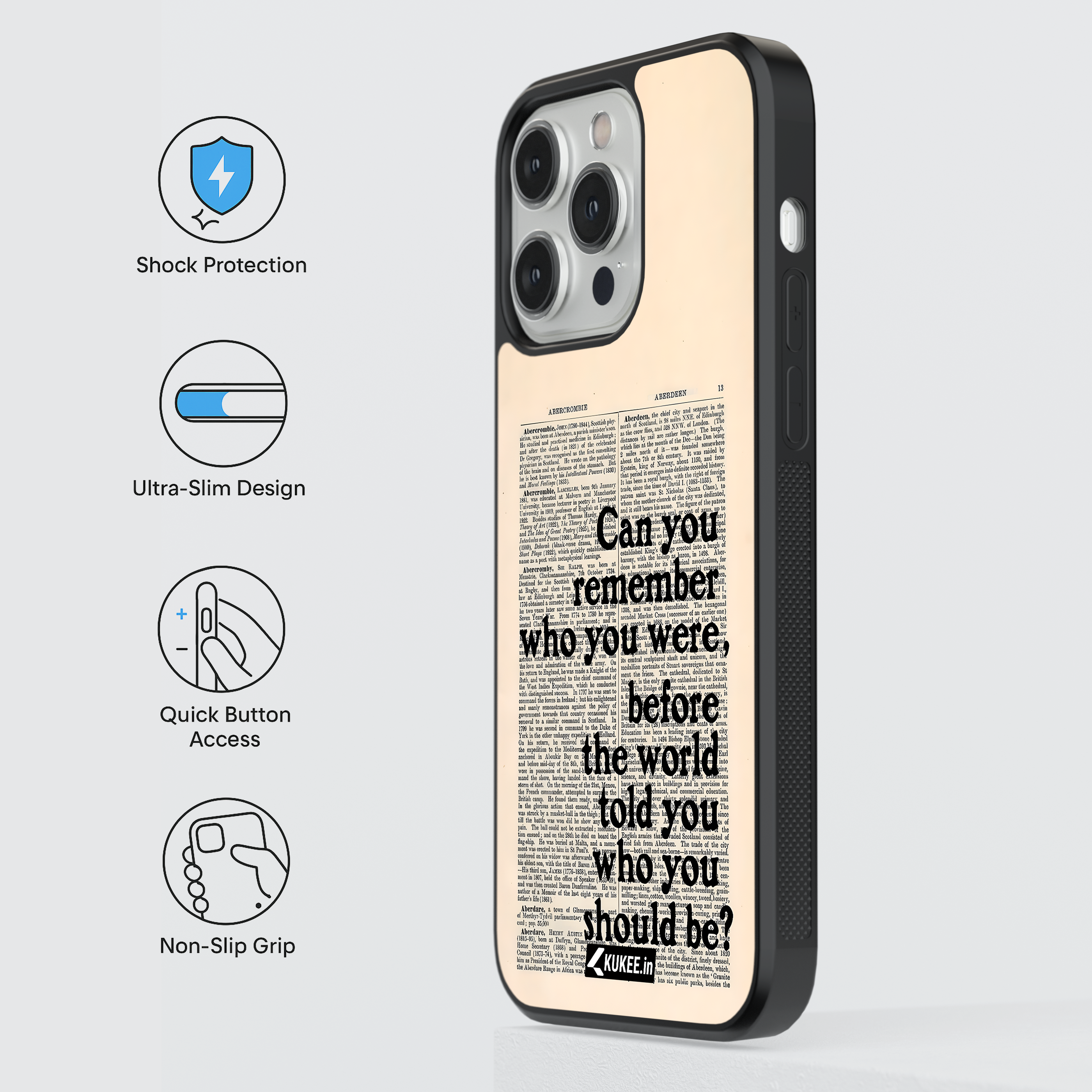 Remember Who You Were - Empowering Quote Mobile Cover