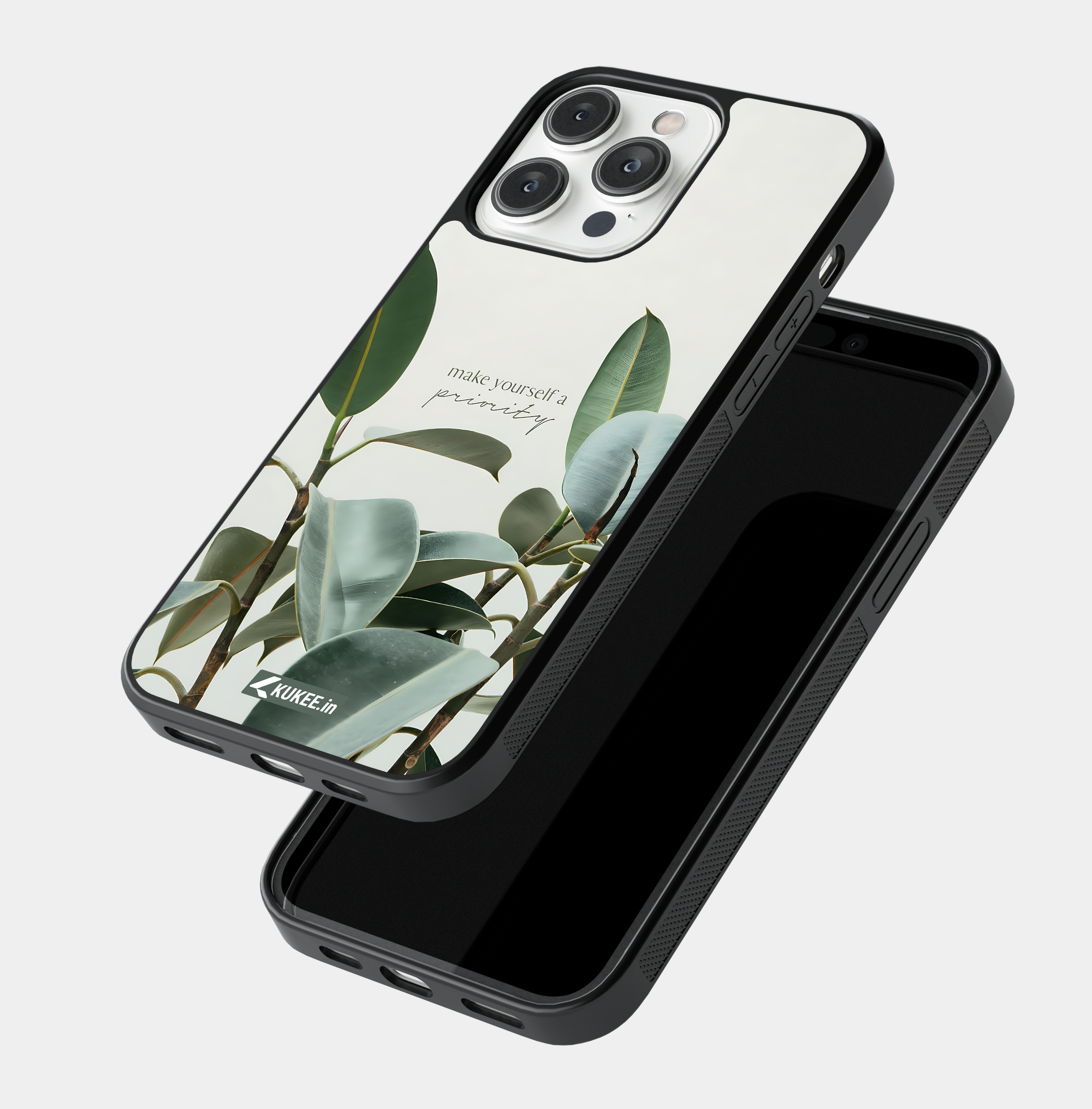 Make Yourself a Priority - Rubber Plant Mobile Cover - Self-Love Reminder