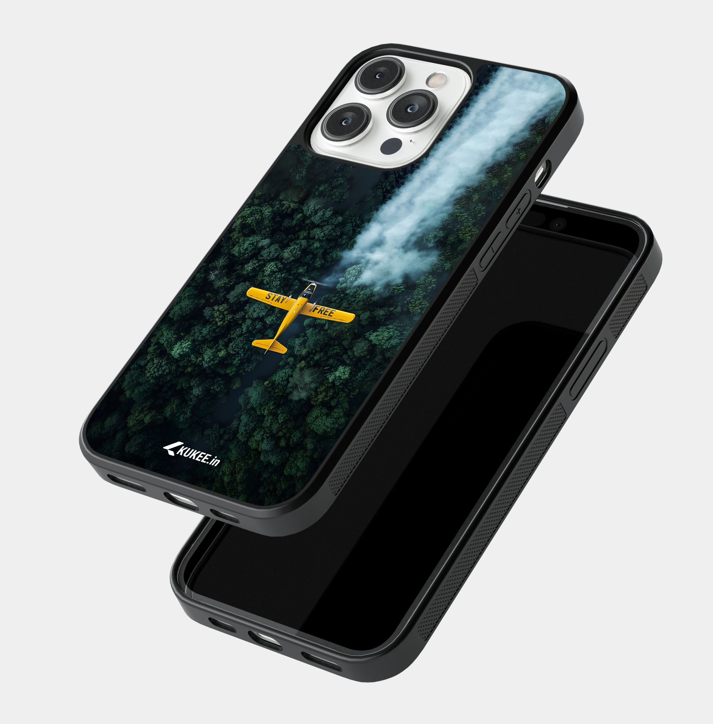 Stay Free - Nature and Freedom Mobile Cover - Yellow Airplane