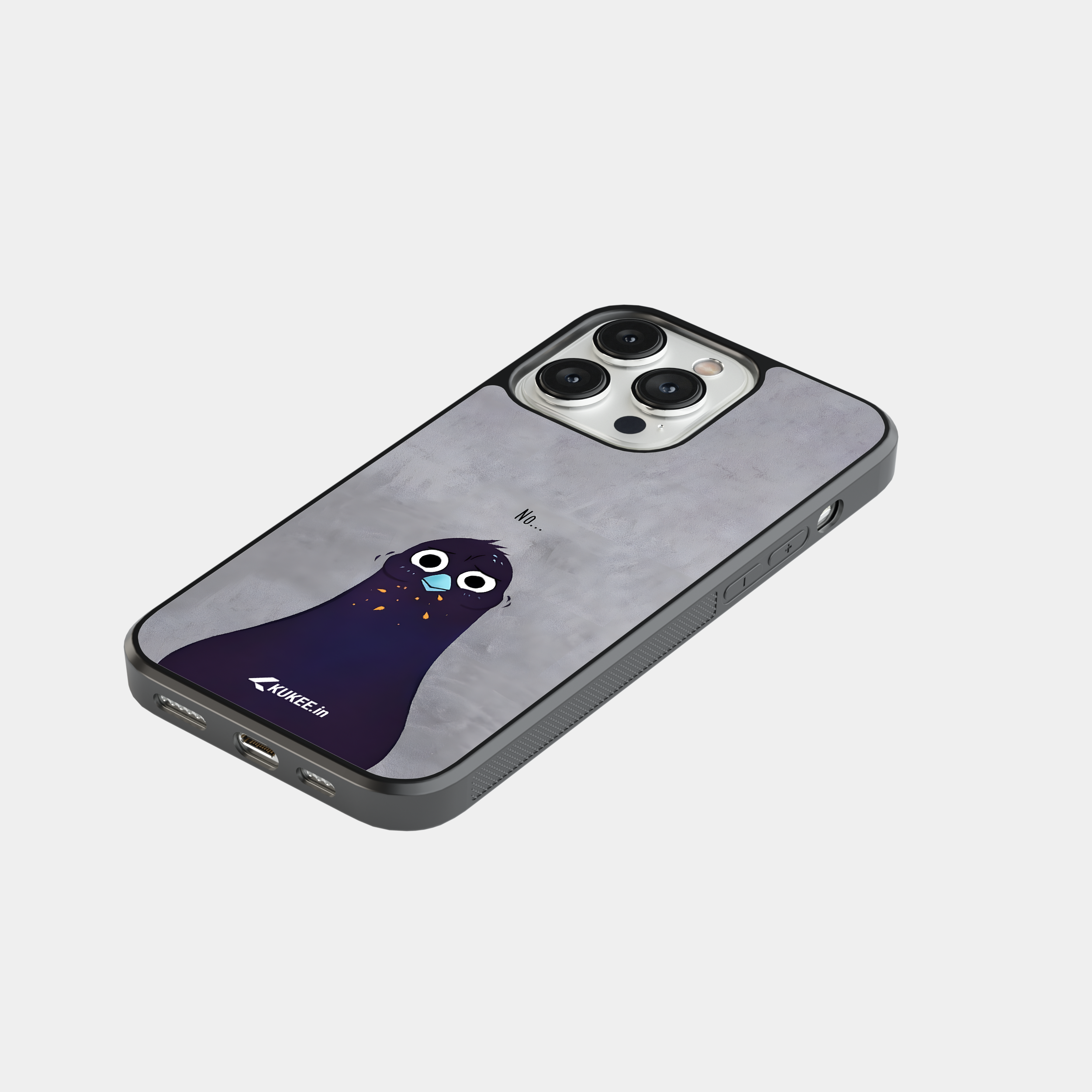 No - Humorous Pigeon Refusal Mobile Cover - Sarcastic Design