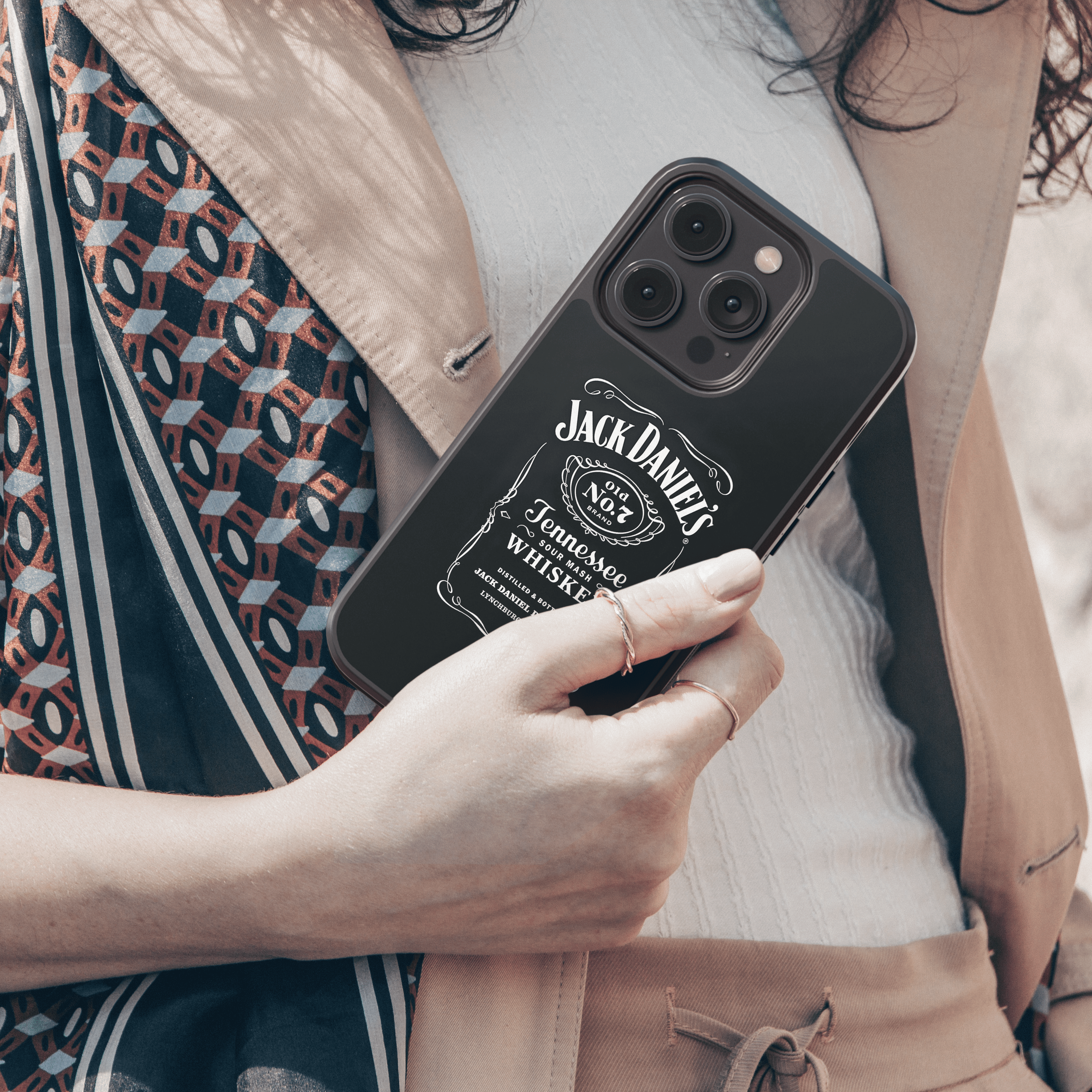 Jack Daniel's Old No. 7 Mobile Case - Classic Whiskey Label