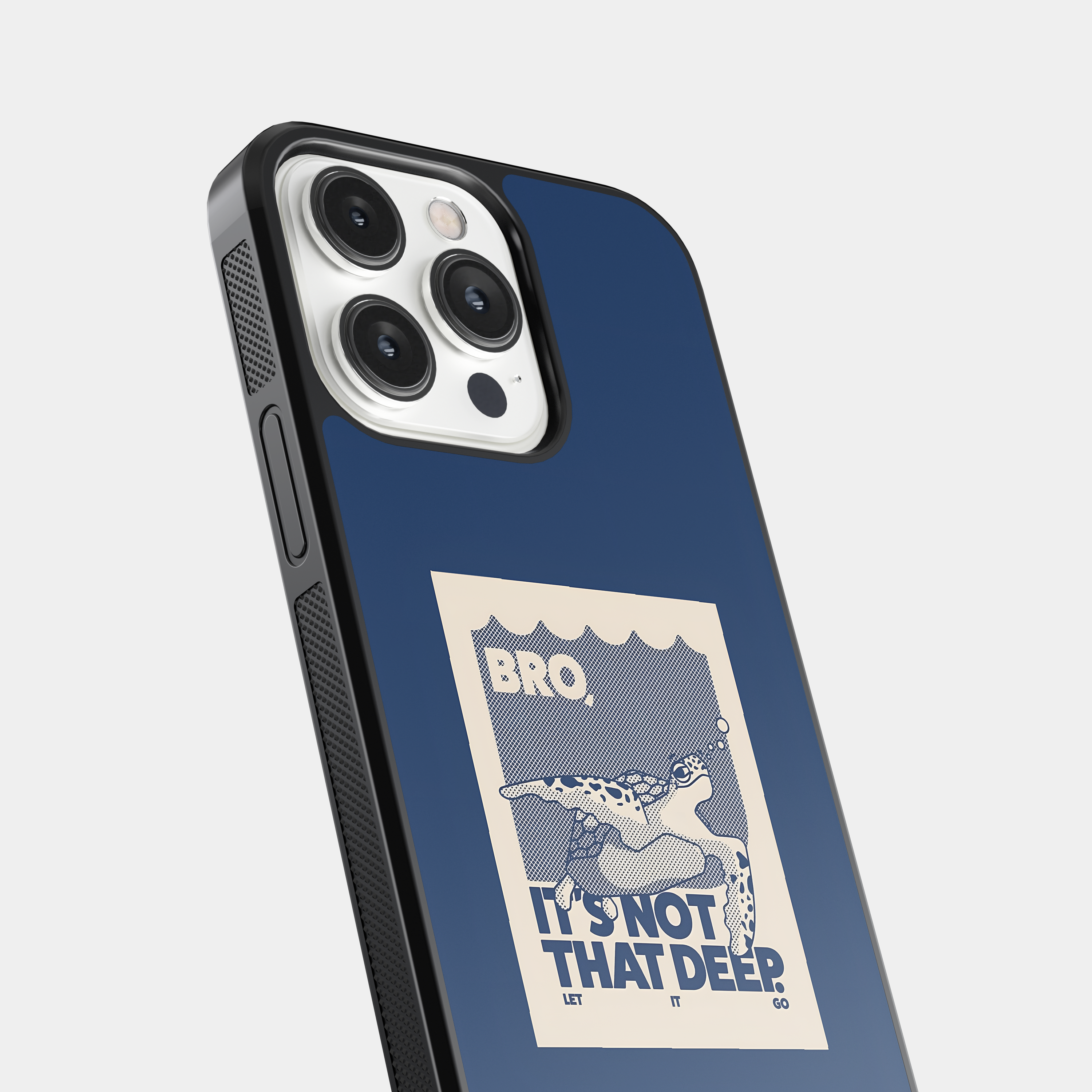 "BRO, IT'S NOT THAT DEEP" Mobile Case - Funny Turtle Quote