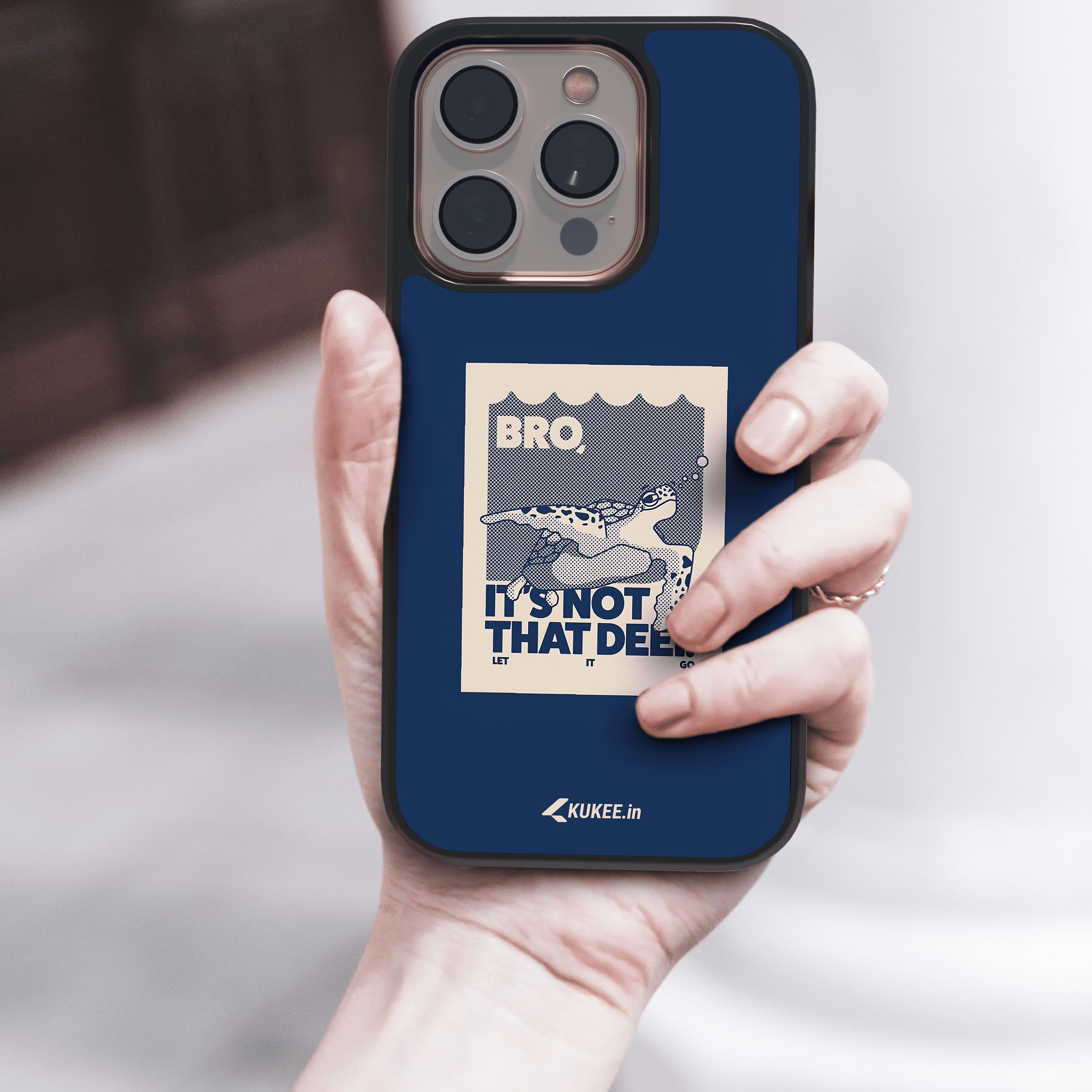 "BRO, IT'S NOT THAT DEEP" Mobile Case - Funny Turtle Quote