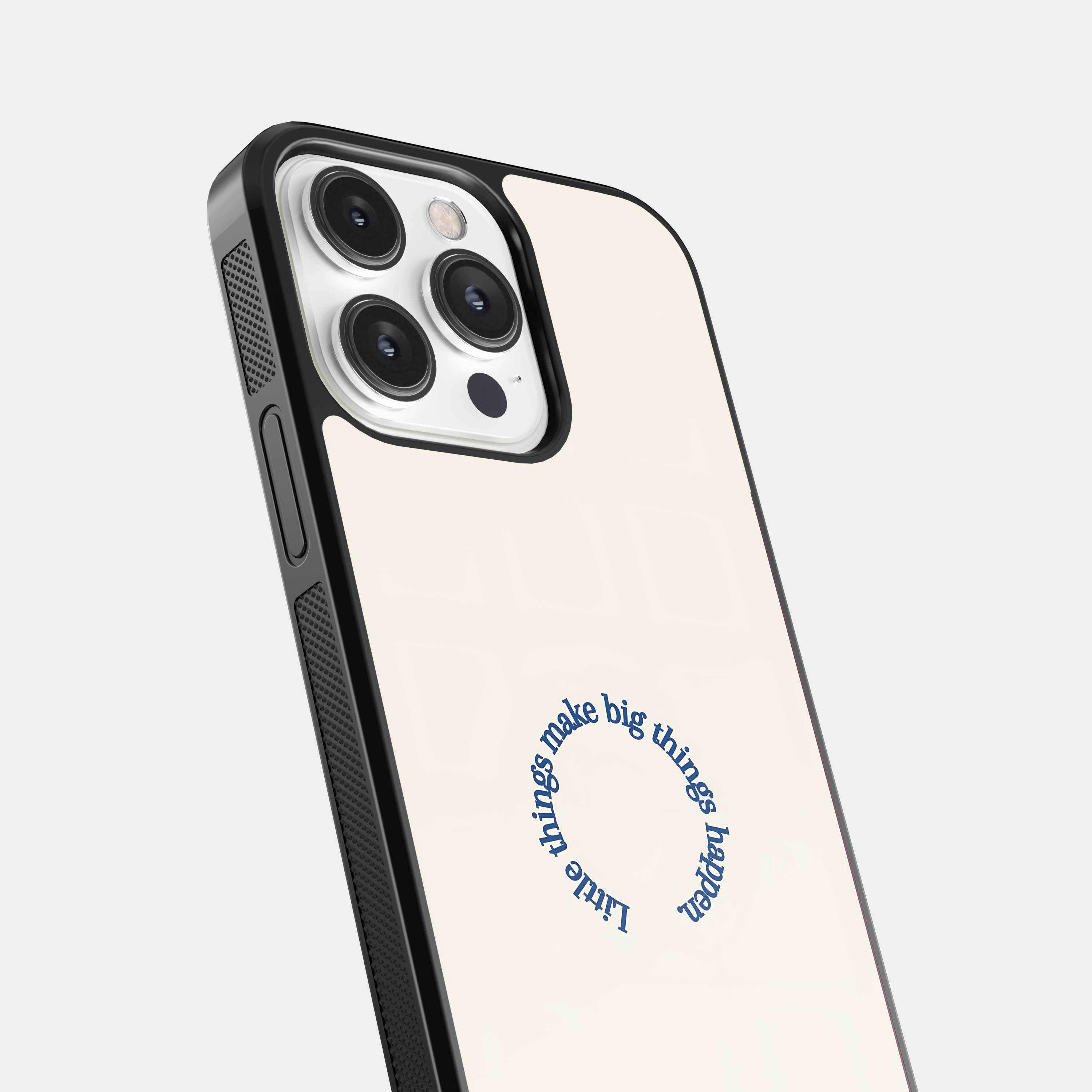 Little things make big things happen - Positive Growth Quote Mobile Cover