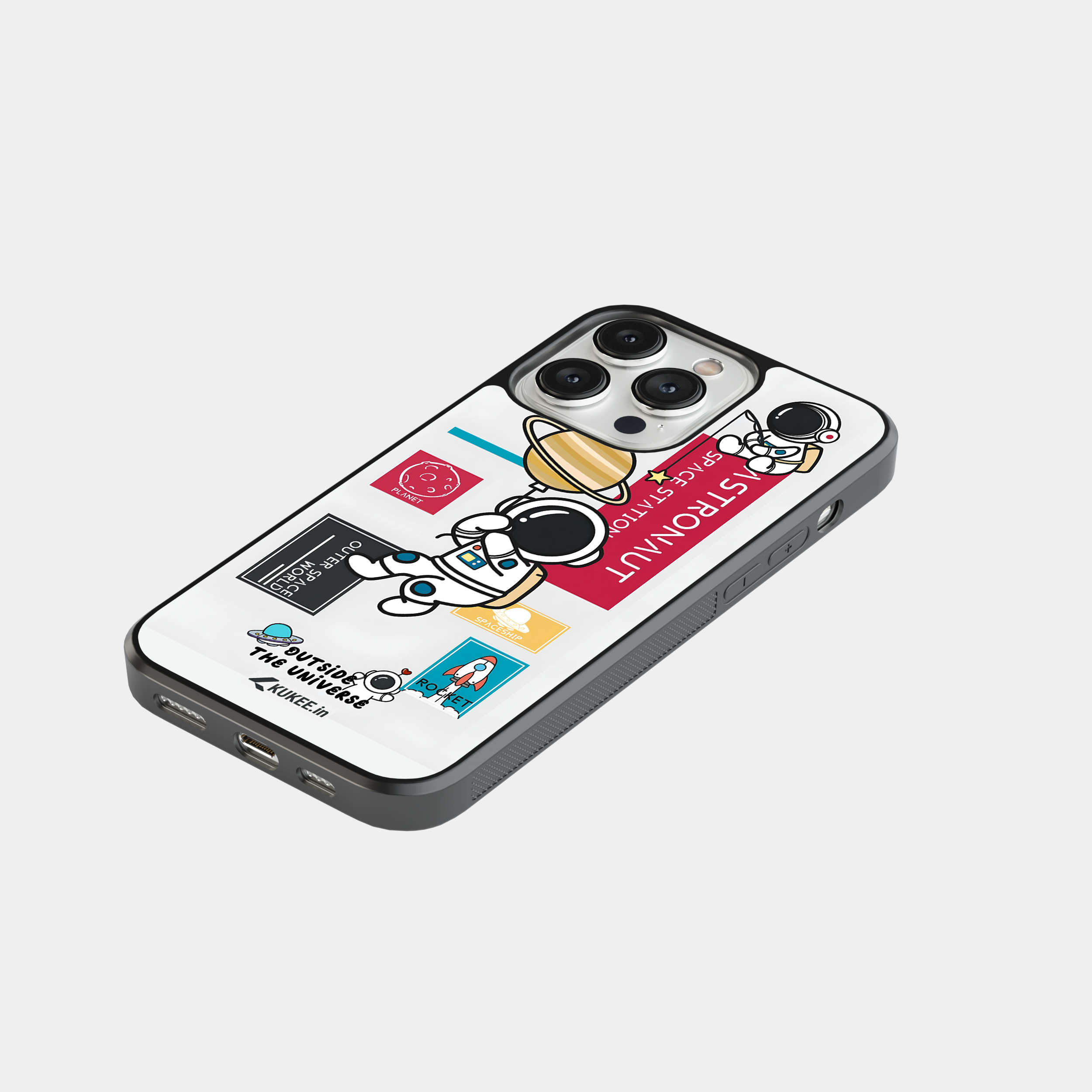 Cute Astronaut Mobile Case - Cartoon Space Adventure Design