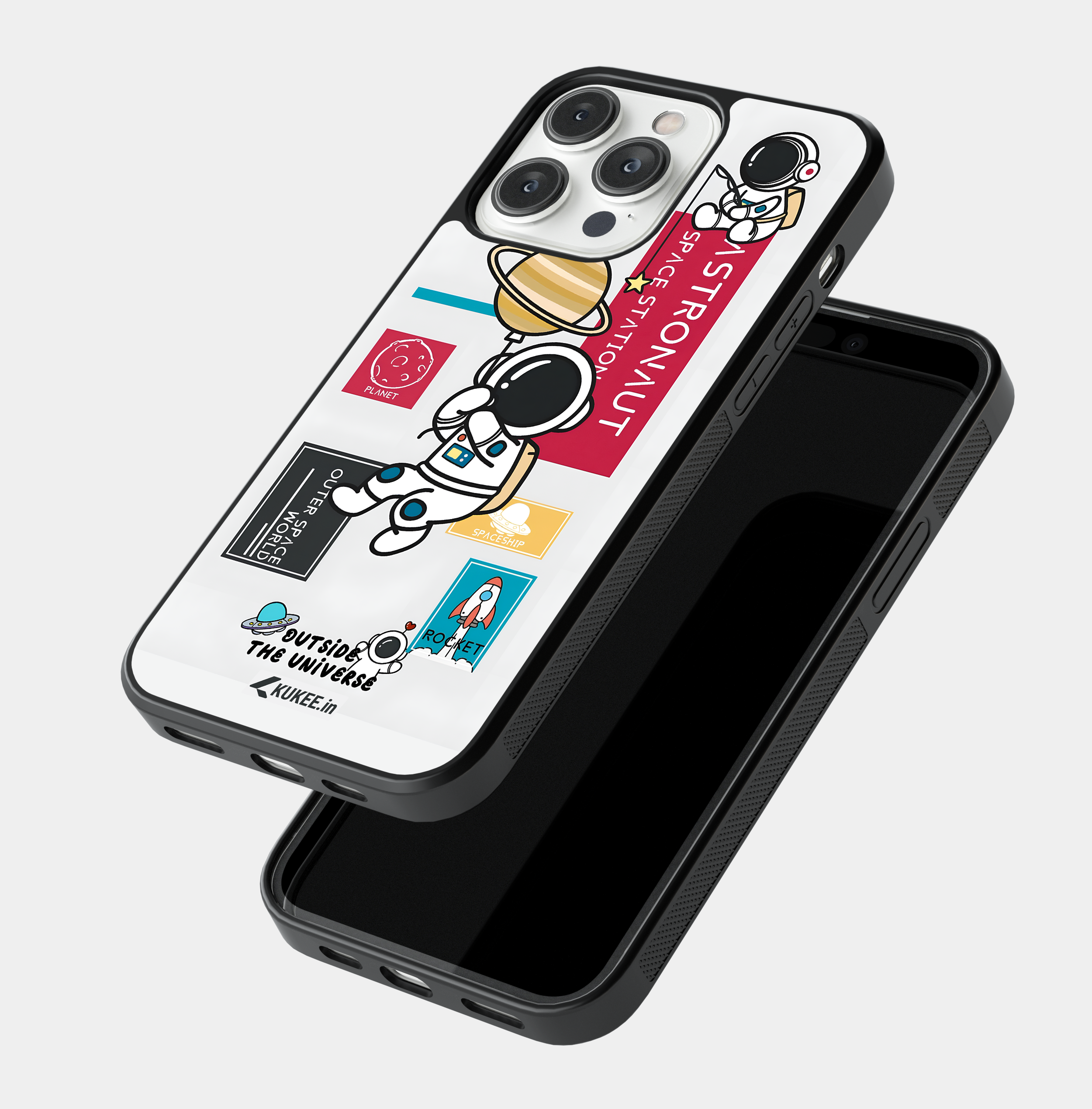 Cute Astronaut Mobile Case - Cartoon Space Adventure Design