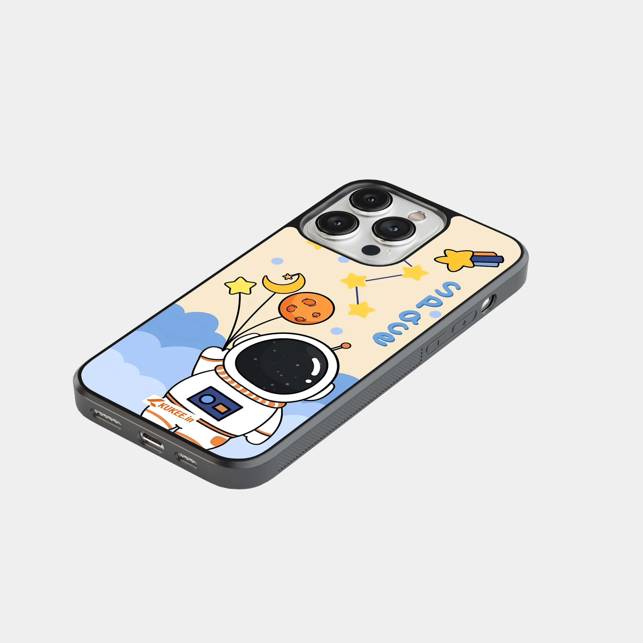Cute Astronaut with Planets & Stars Mobile Case - Cartoon Space