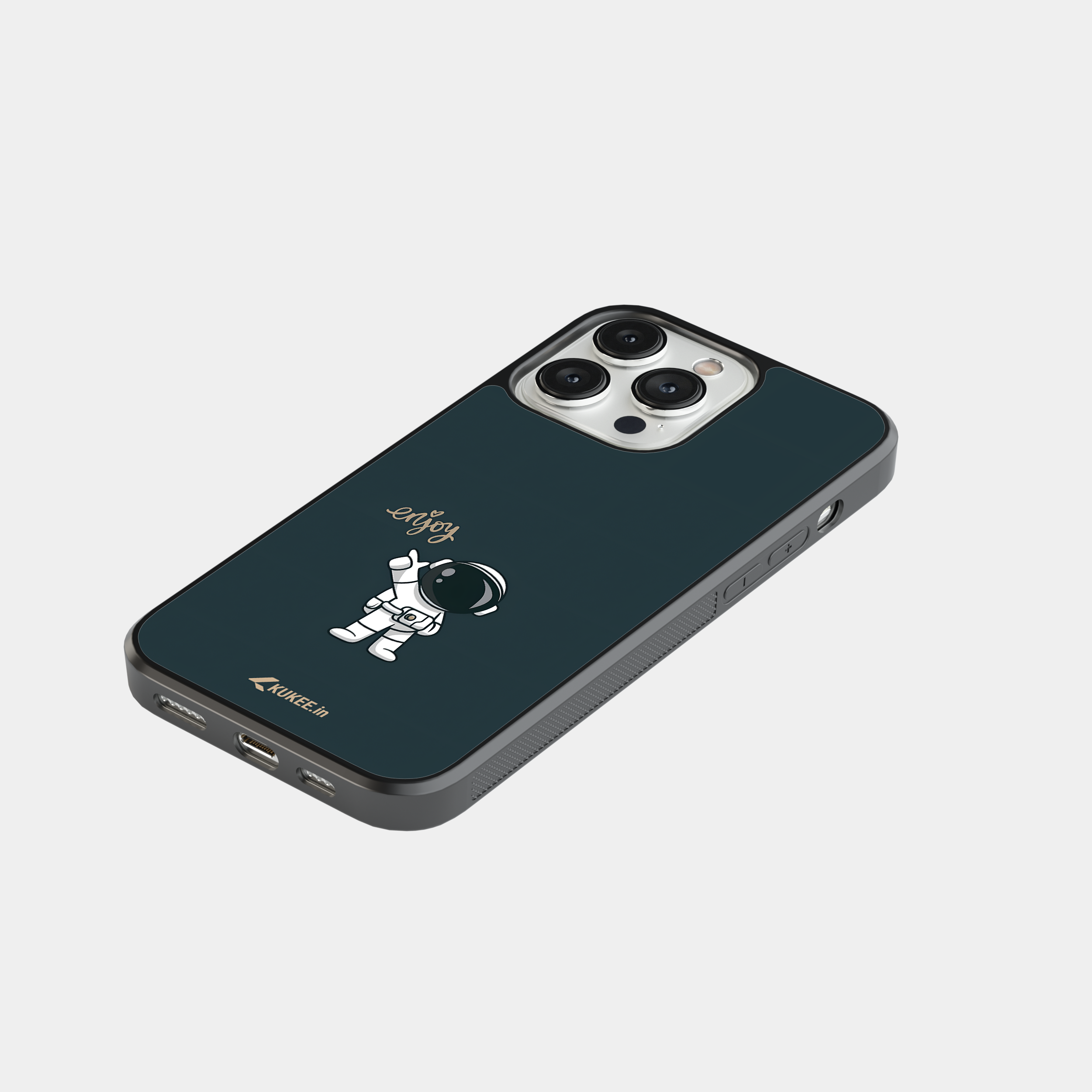 Cute Astronaut Pointing - "Enjoy" Space Mobile Case