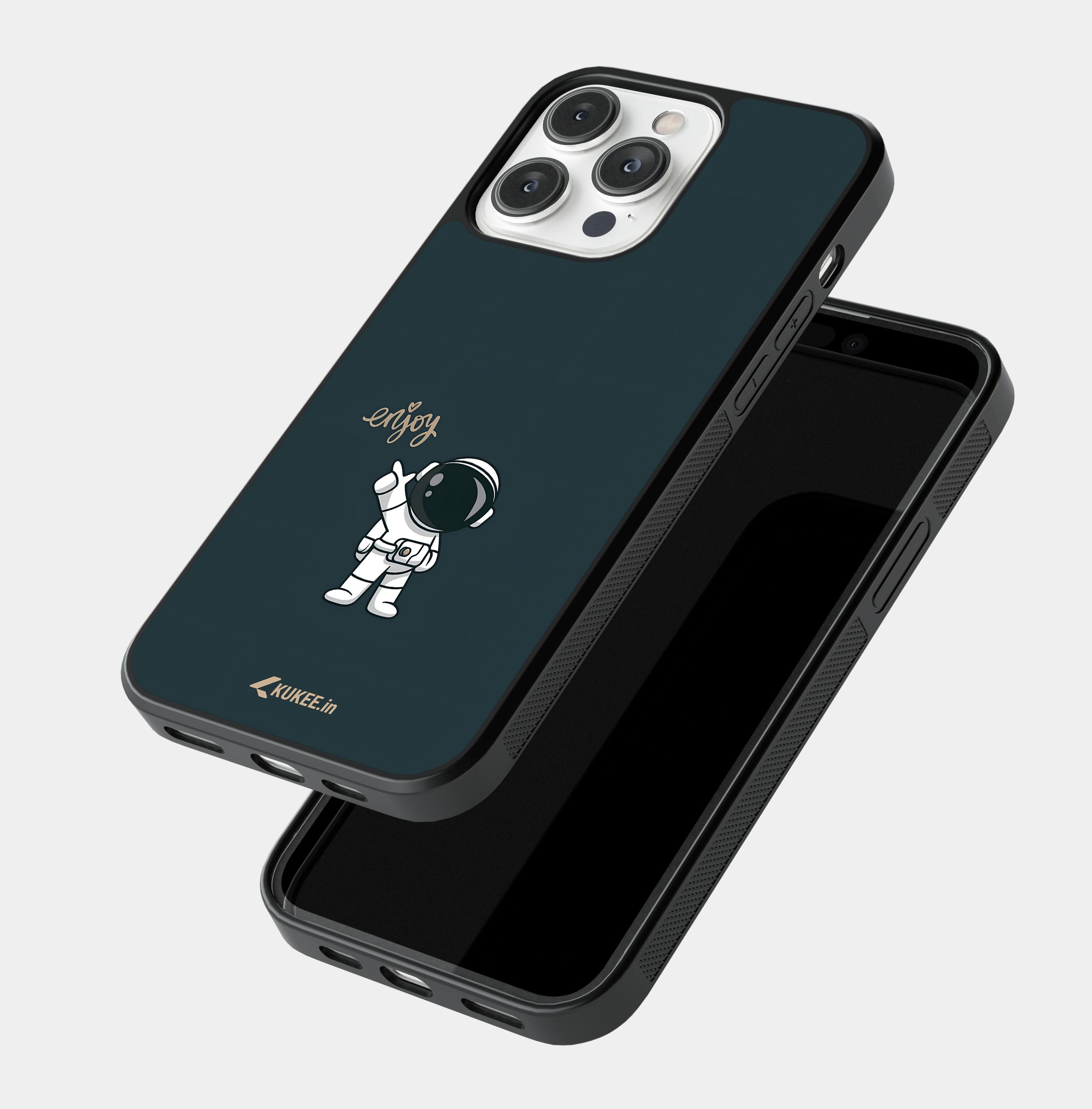 Cute Astronaut Pointing - "Enjoy" Space Mobile Case