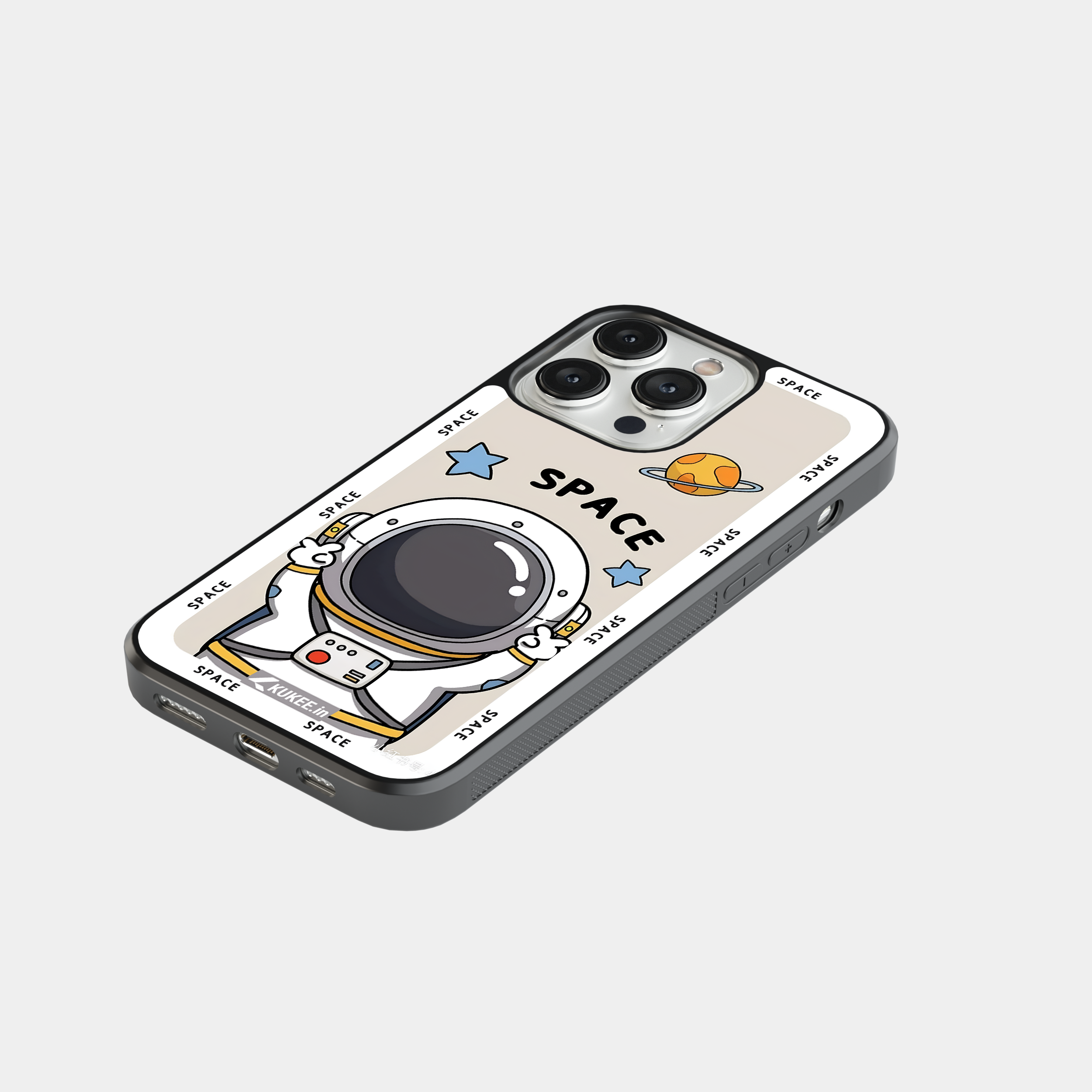 SPACE - Whimsical Spaceman with Planet and Stars Mobile Cover