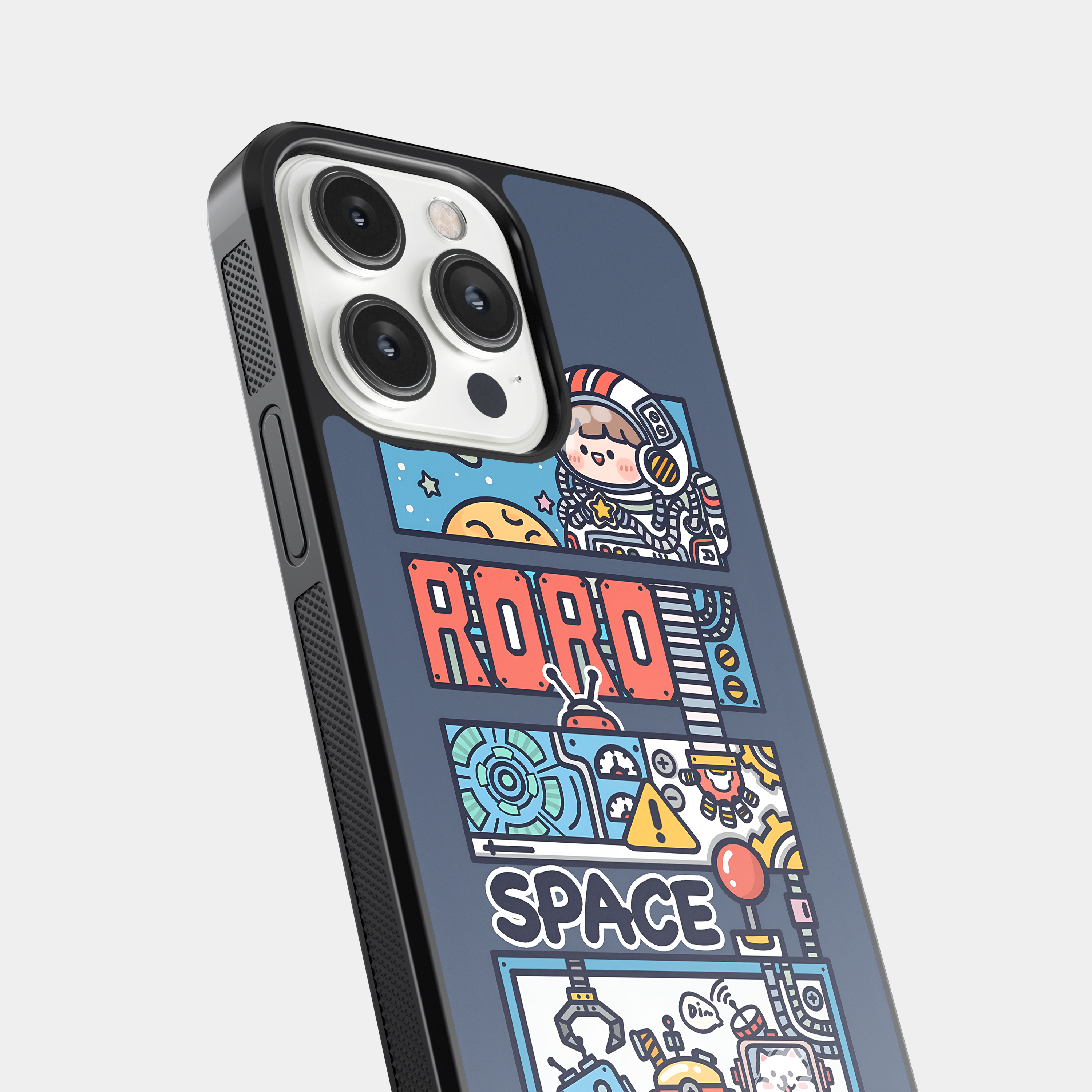 oon Space Adventure "GAME OVER" | Cute Astronaut and Robots