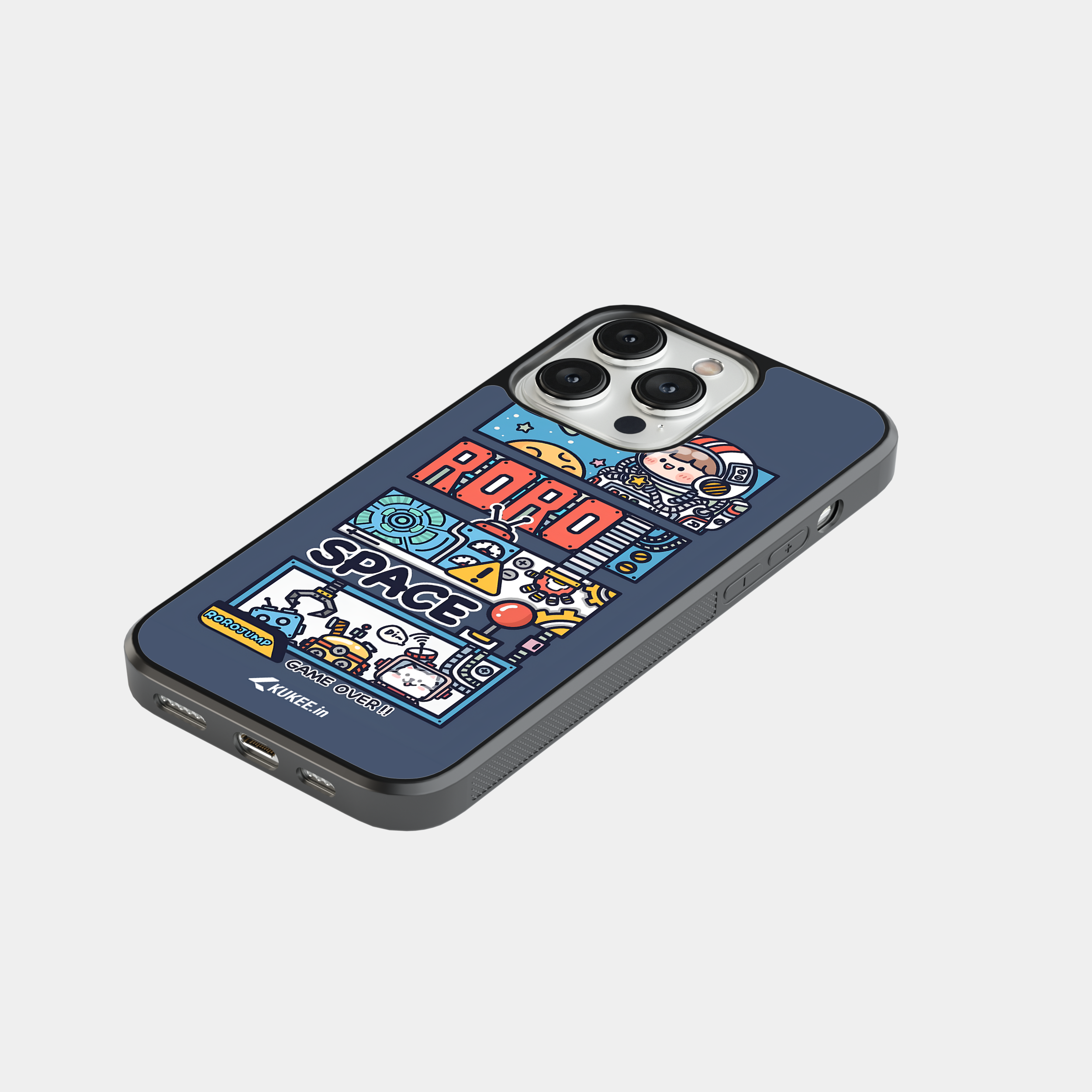 oon Space Adventure "GAME OVER" | Cute Astronaut and Robots